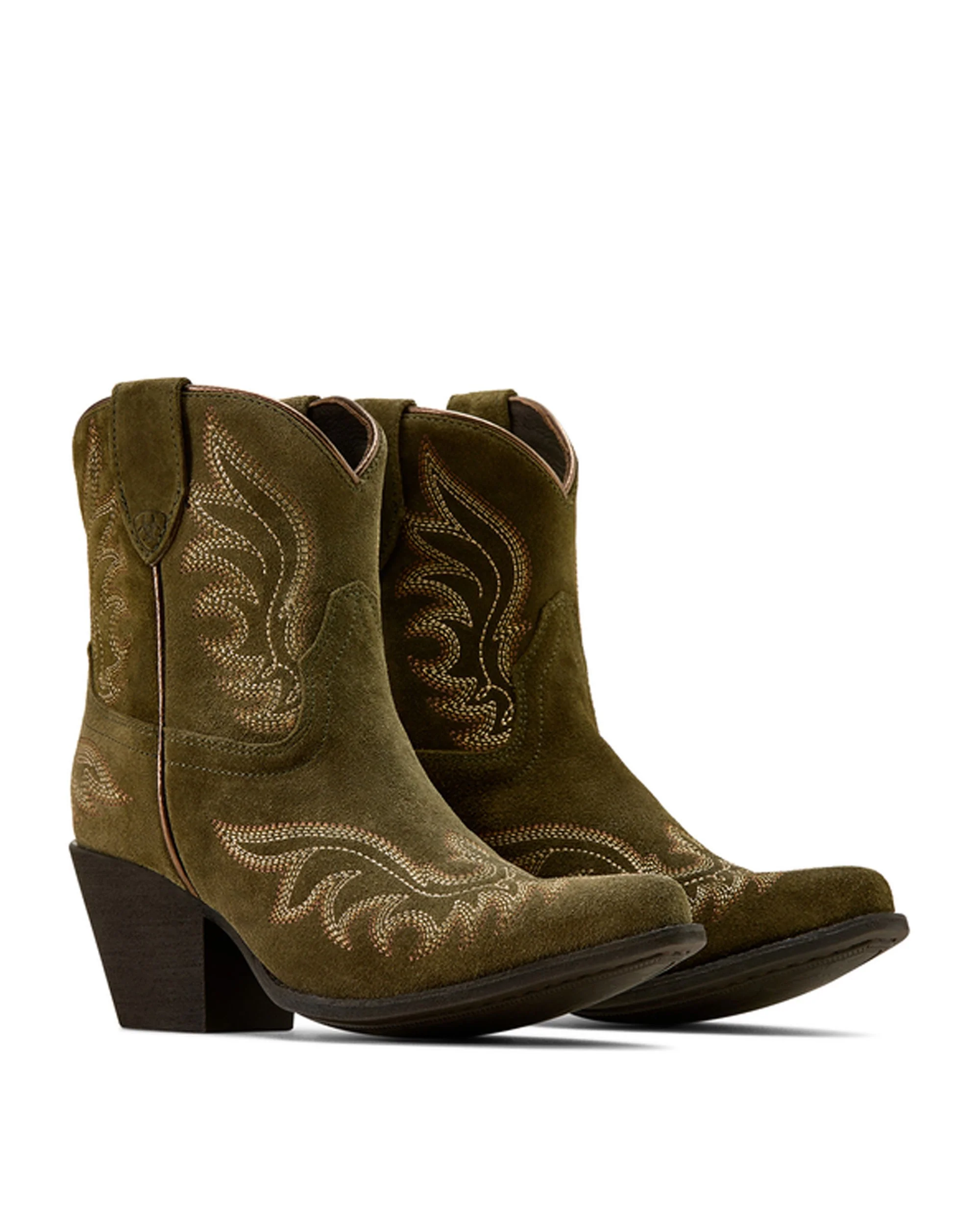 Chandler Western Boot - Soft Olive Suede - Image 2