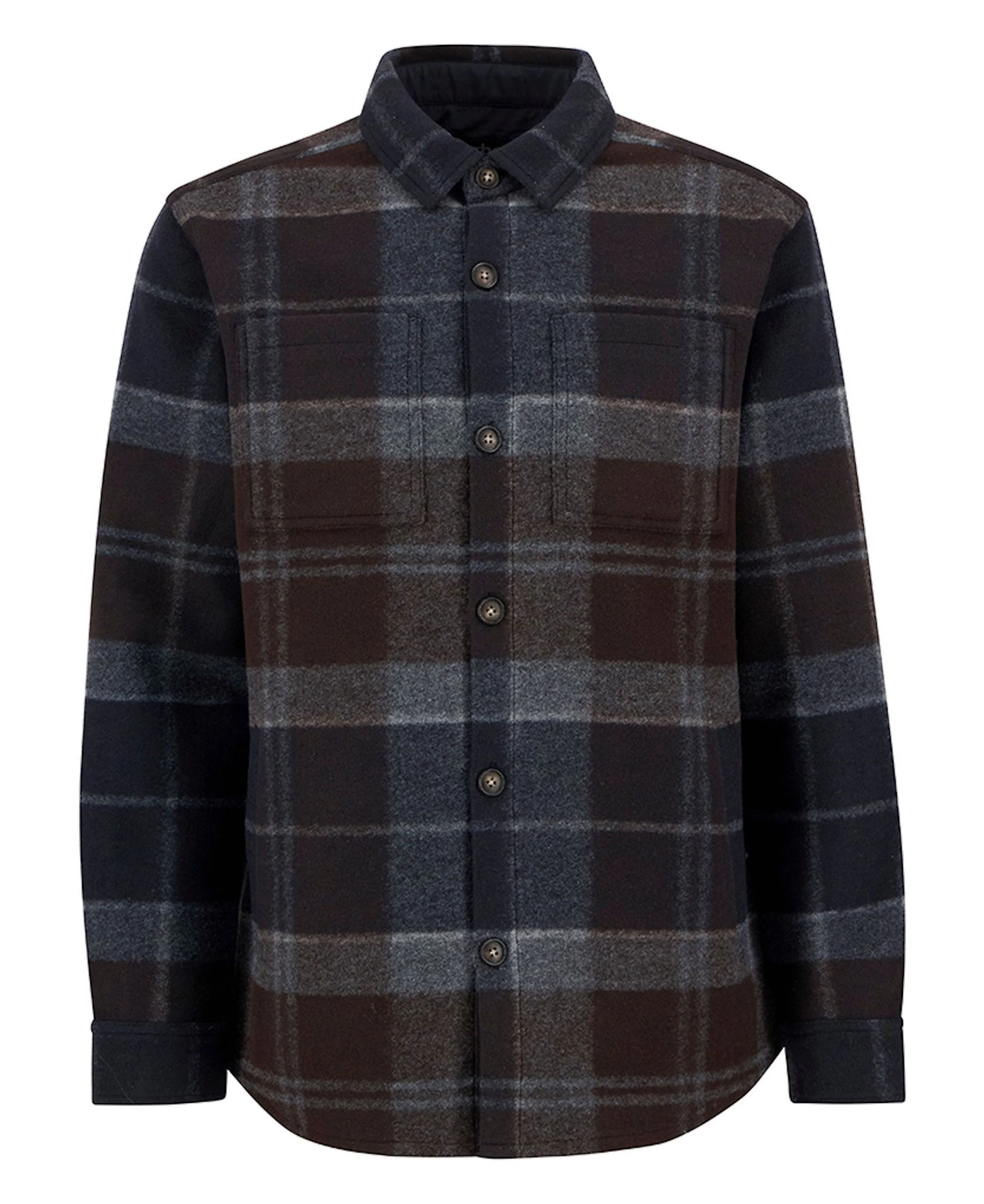 Chapter Tailored Check Overshirt - Midnight Oak Tartan