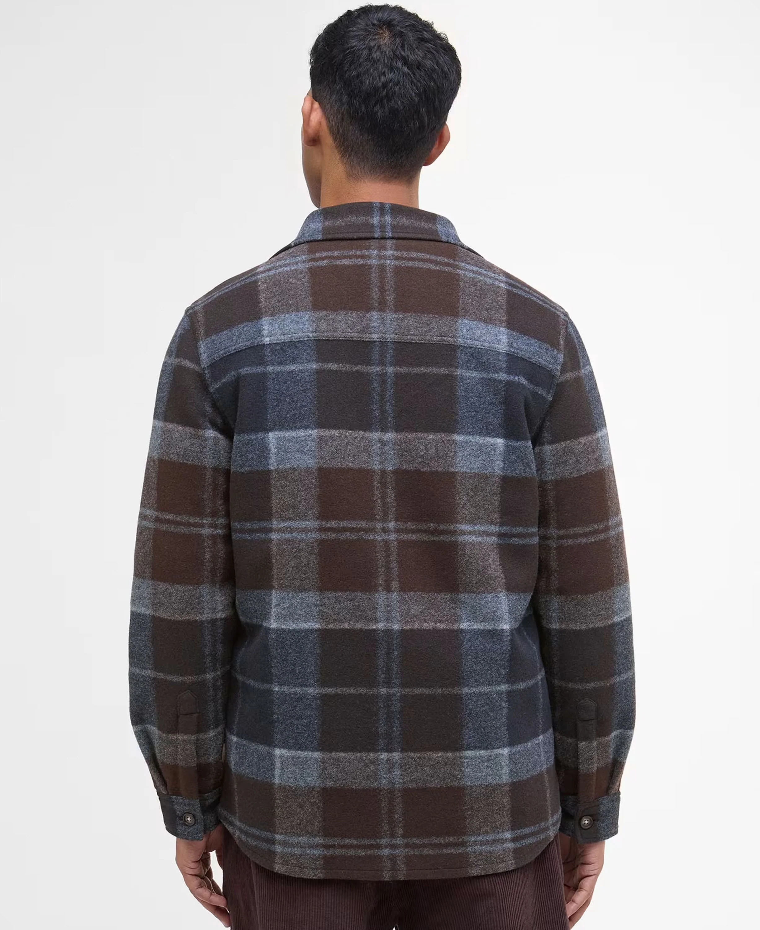 Chapter Tailored Check Overshirt - Midnight Oak Tartan - Image 3