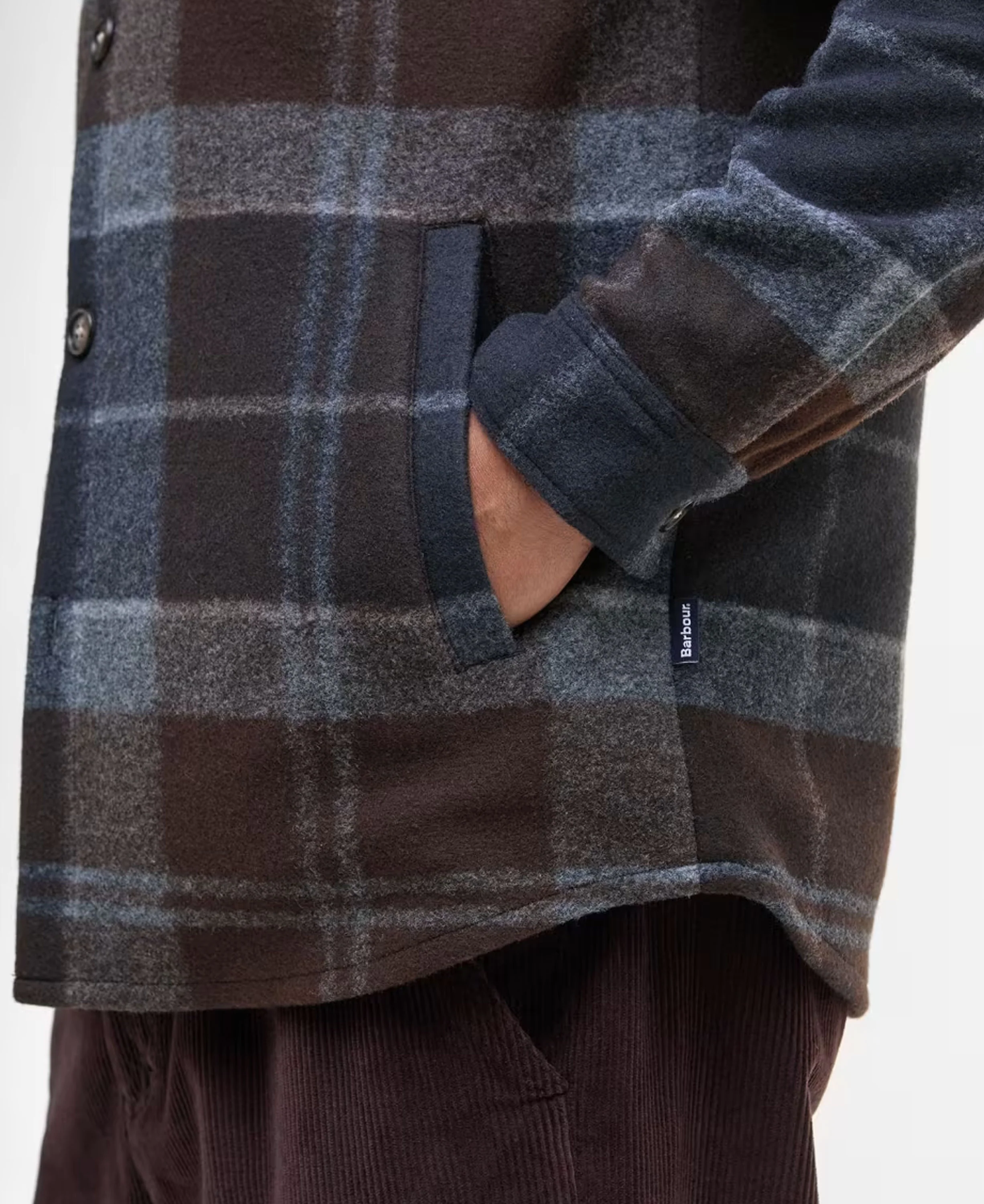 Chapter Tailored Check Overshirt - Midnight Oak Tartan - Image 5