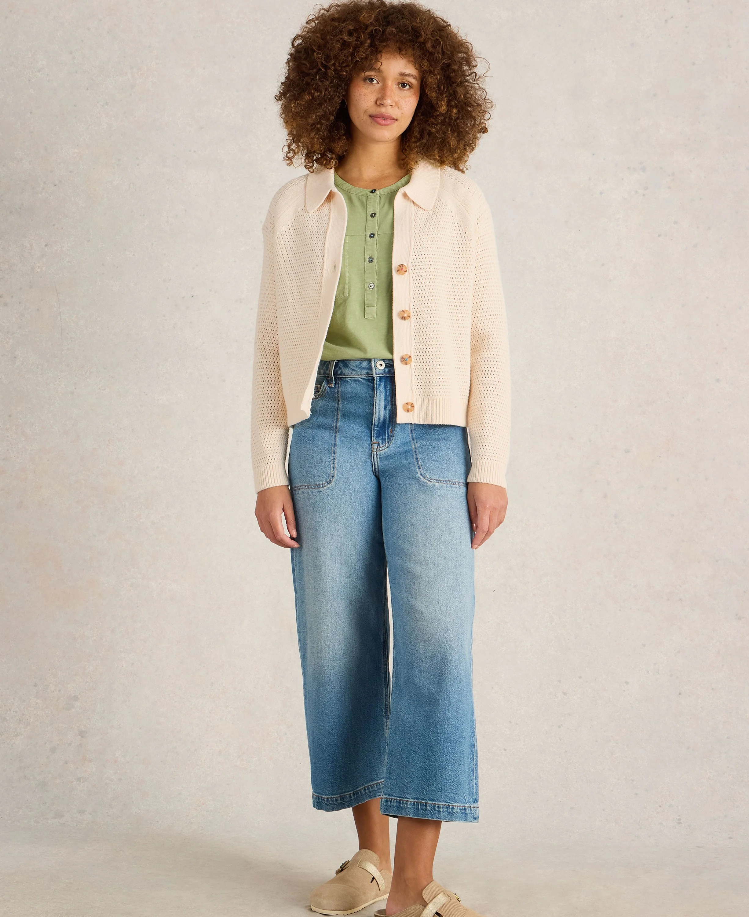 Chaterly Collar Cardi - Natural White - Image 4