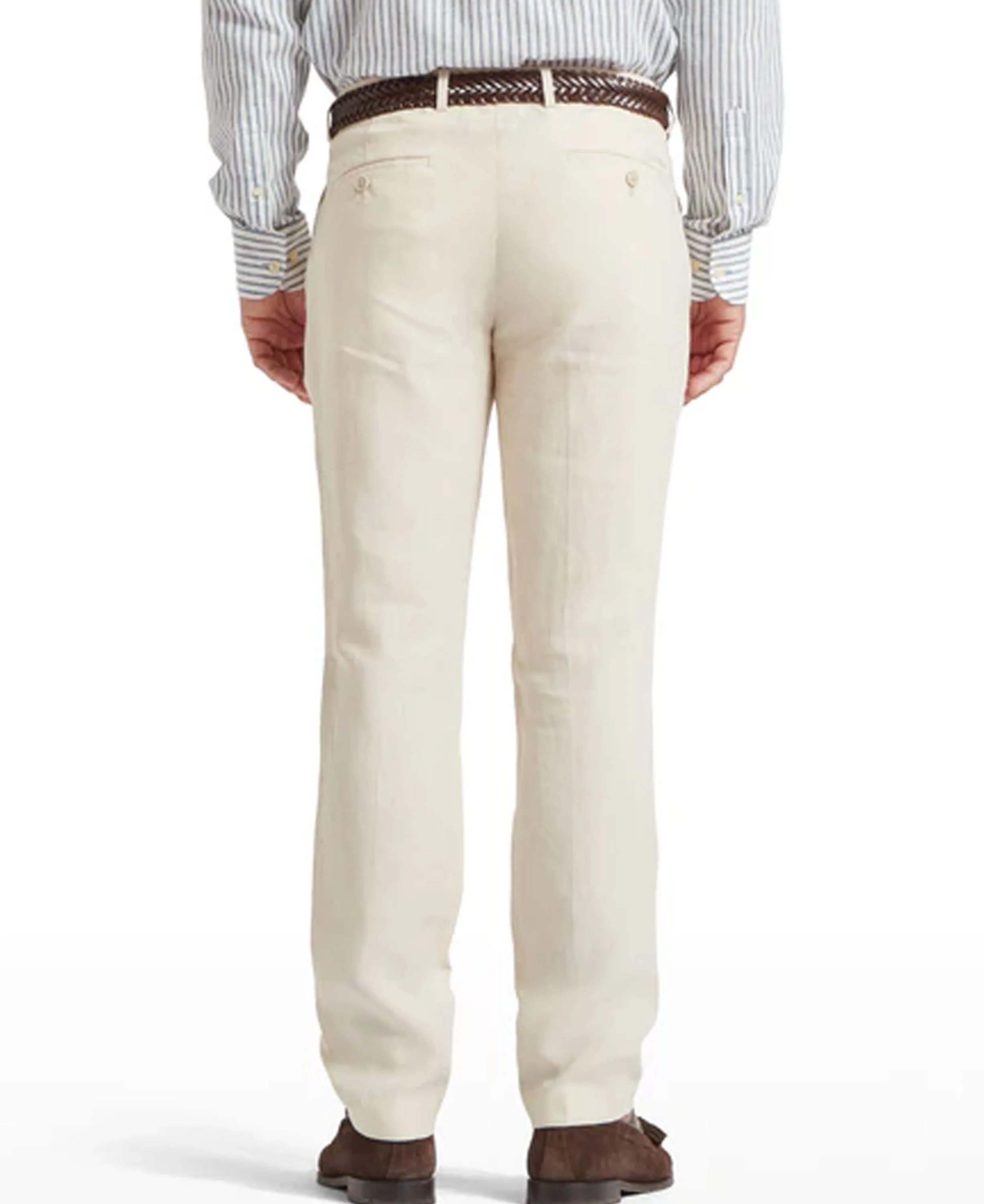 Chilham Linen Trouser - Oat - Image 4