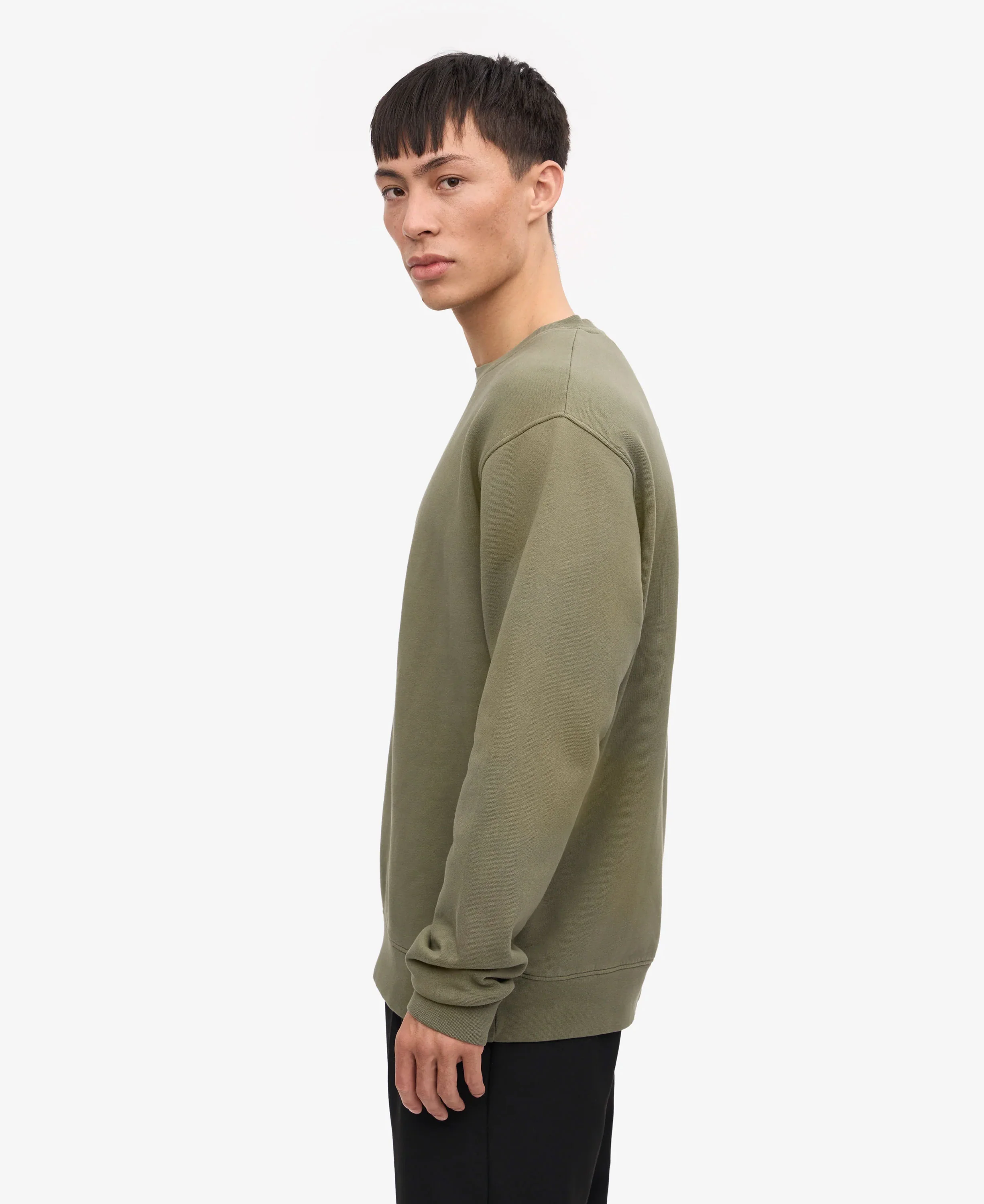 Classic Organic Crew - Dusty Olive - Image 3