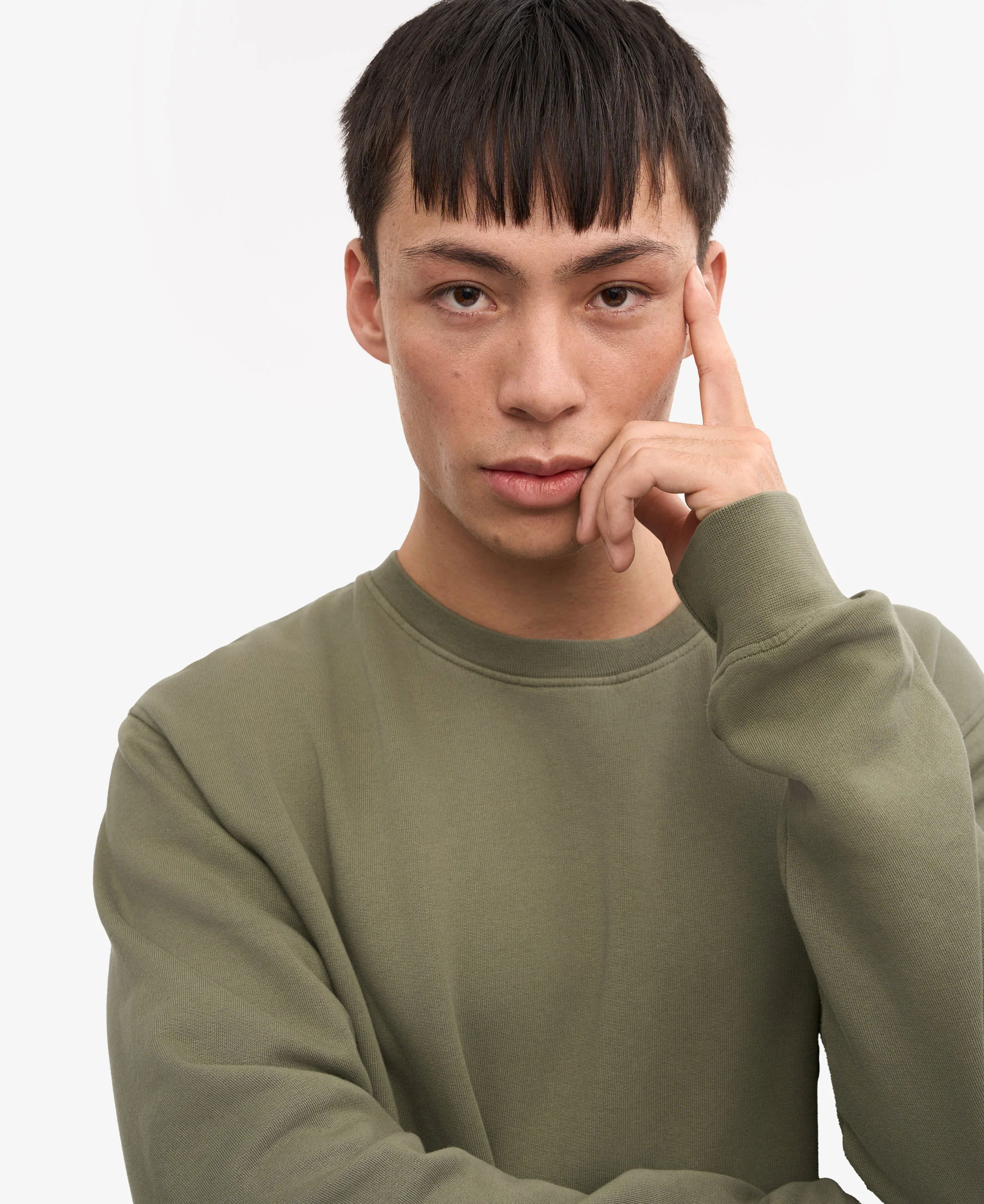 Classic Organic Crew - Dusty Olive - Image 6