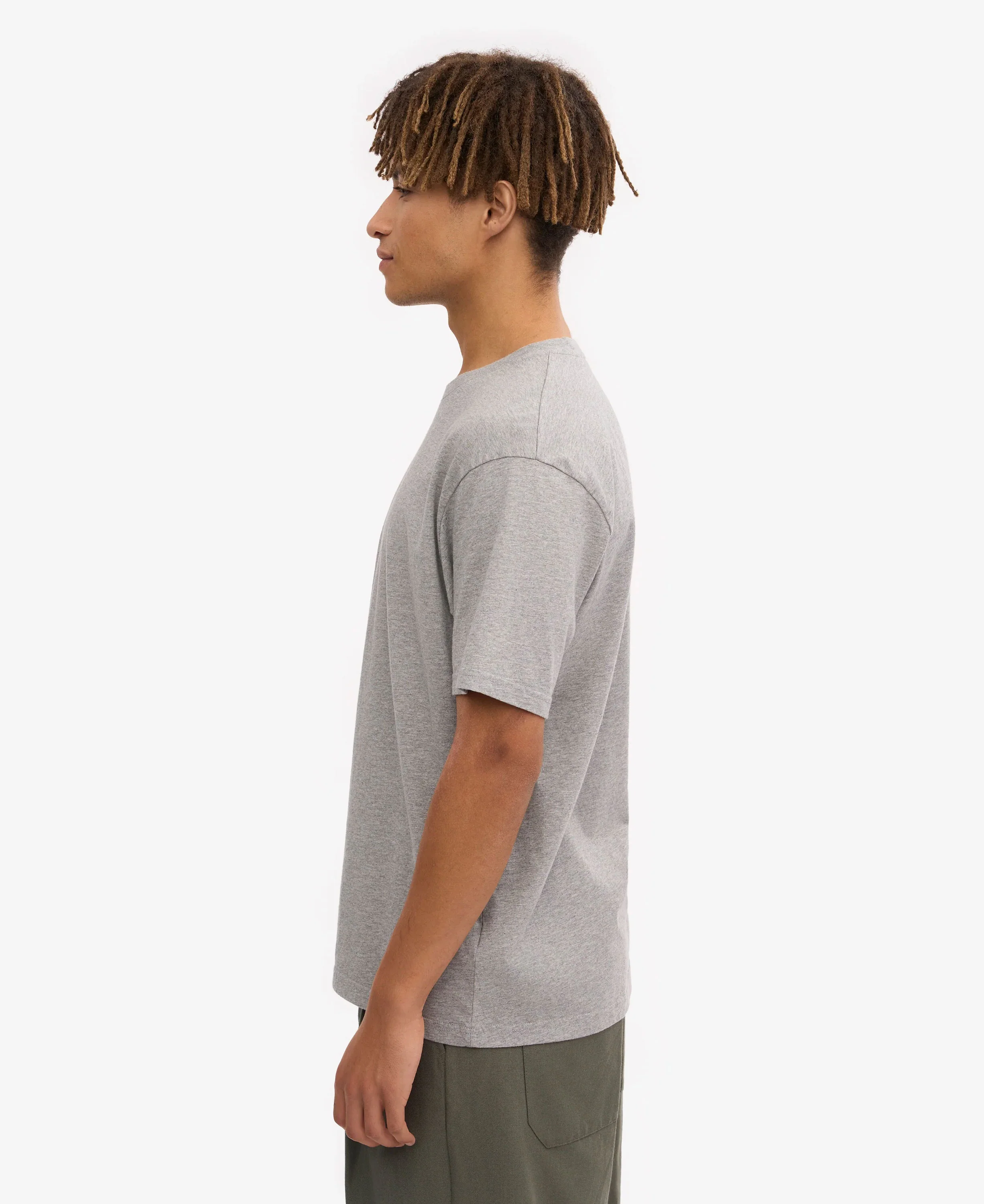 Classic Organic Tee - Heather Grey - Image 3