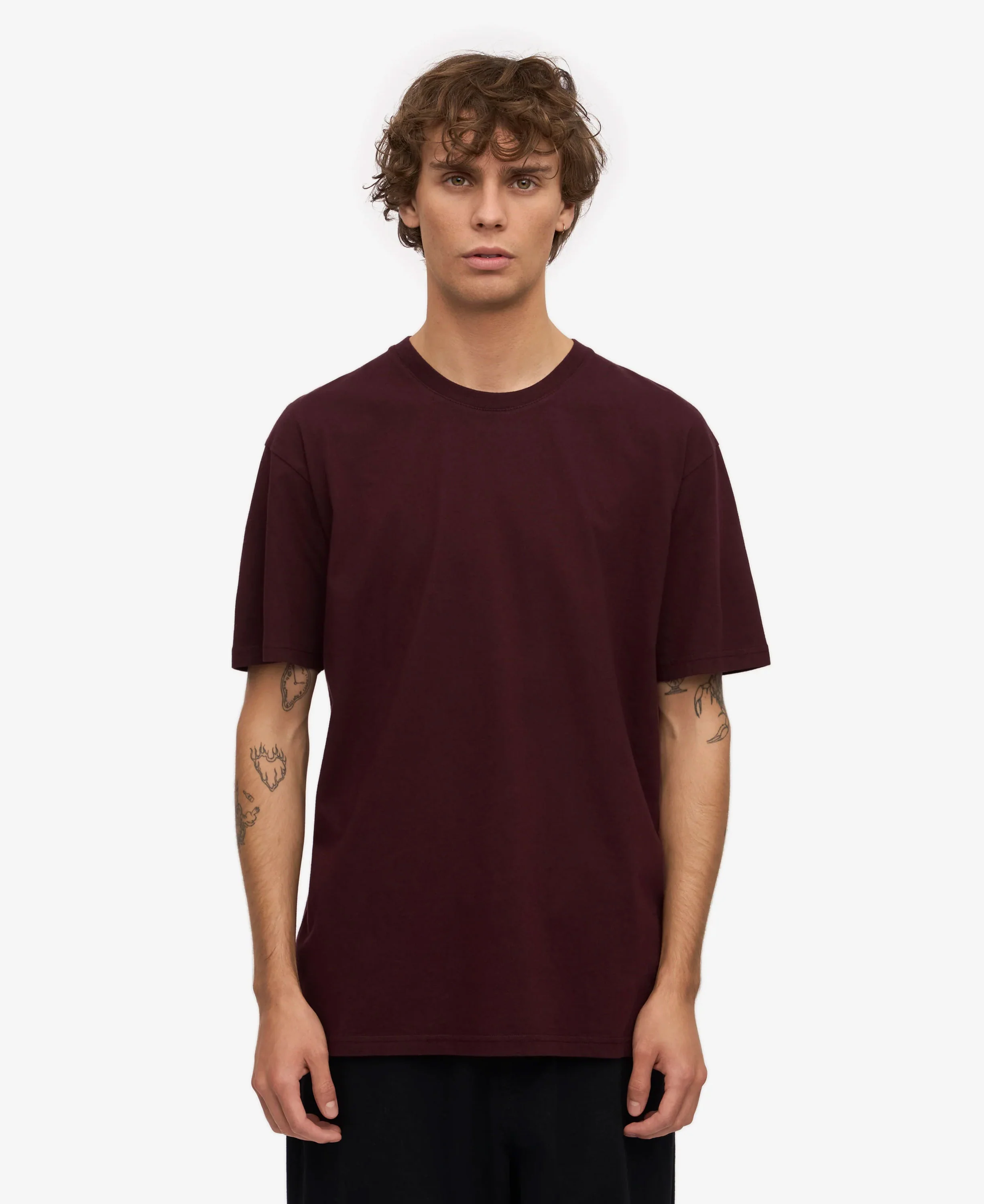 Classic Organic Tee - Oxblood Red - Image 2