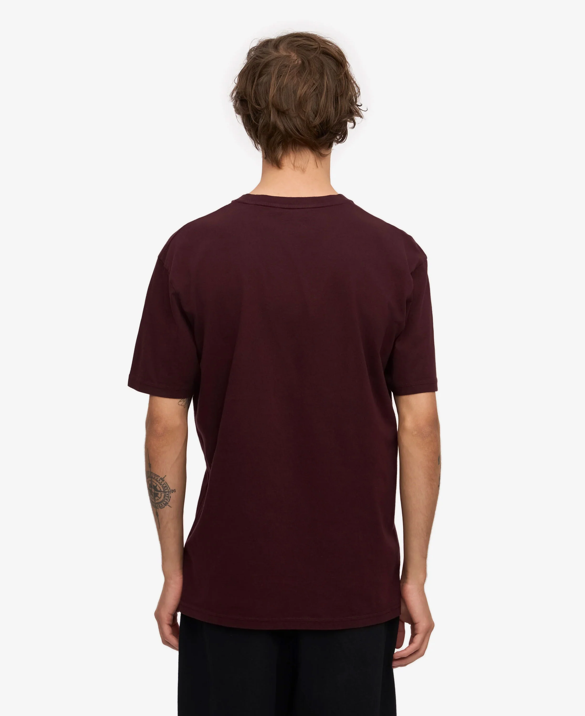Classic Organic Tee - Oxblood Red - Image 4