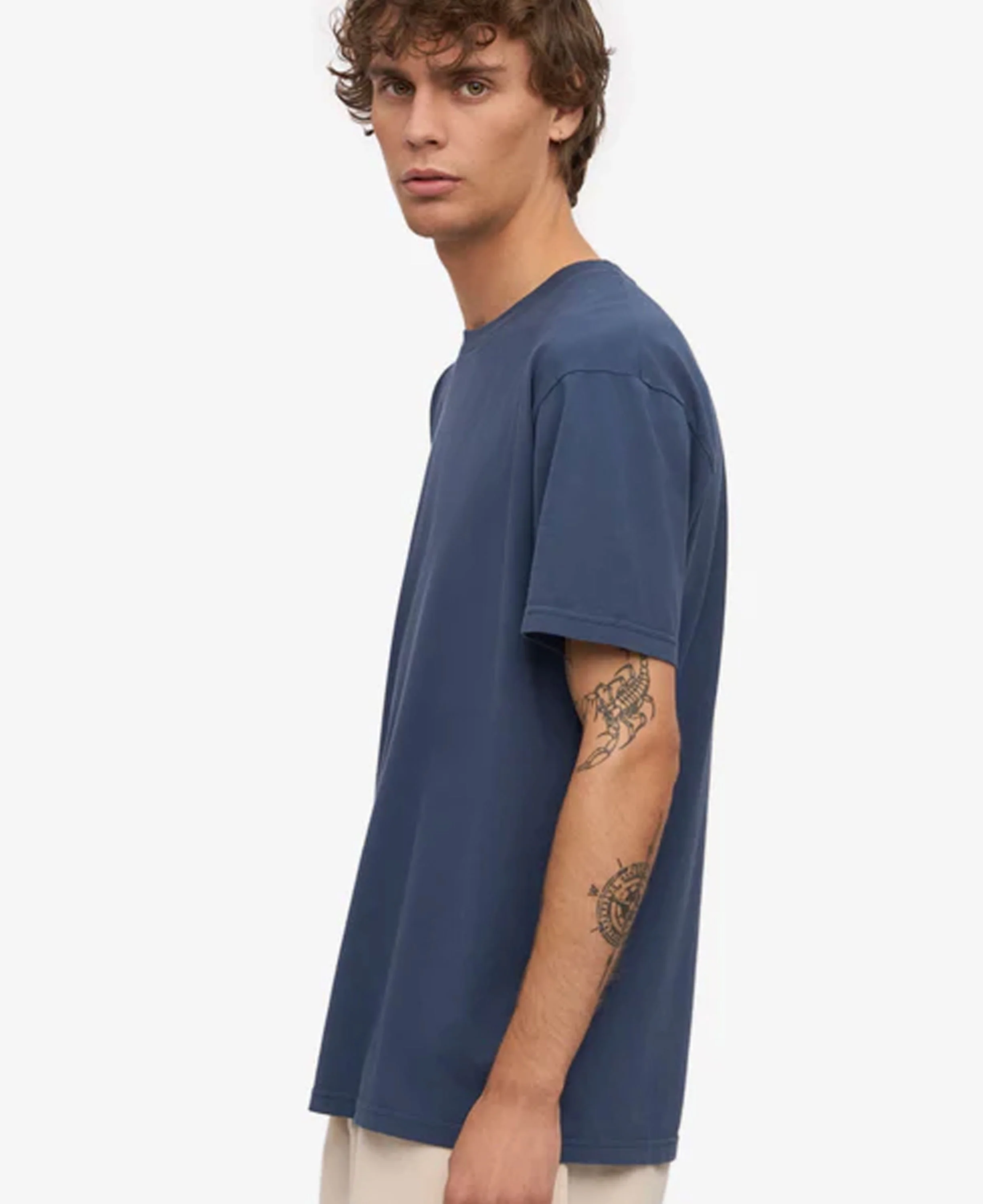 Classic Organic Tee - Petrol Blue - Image 3