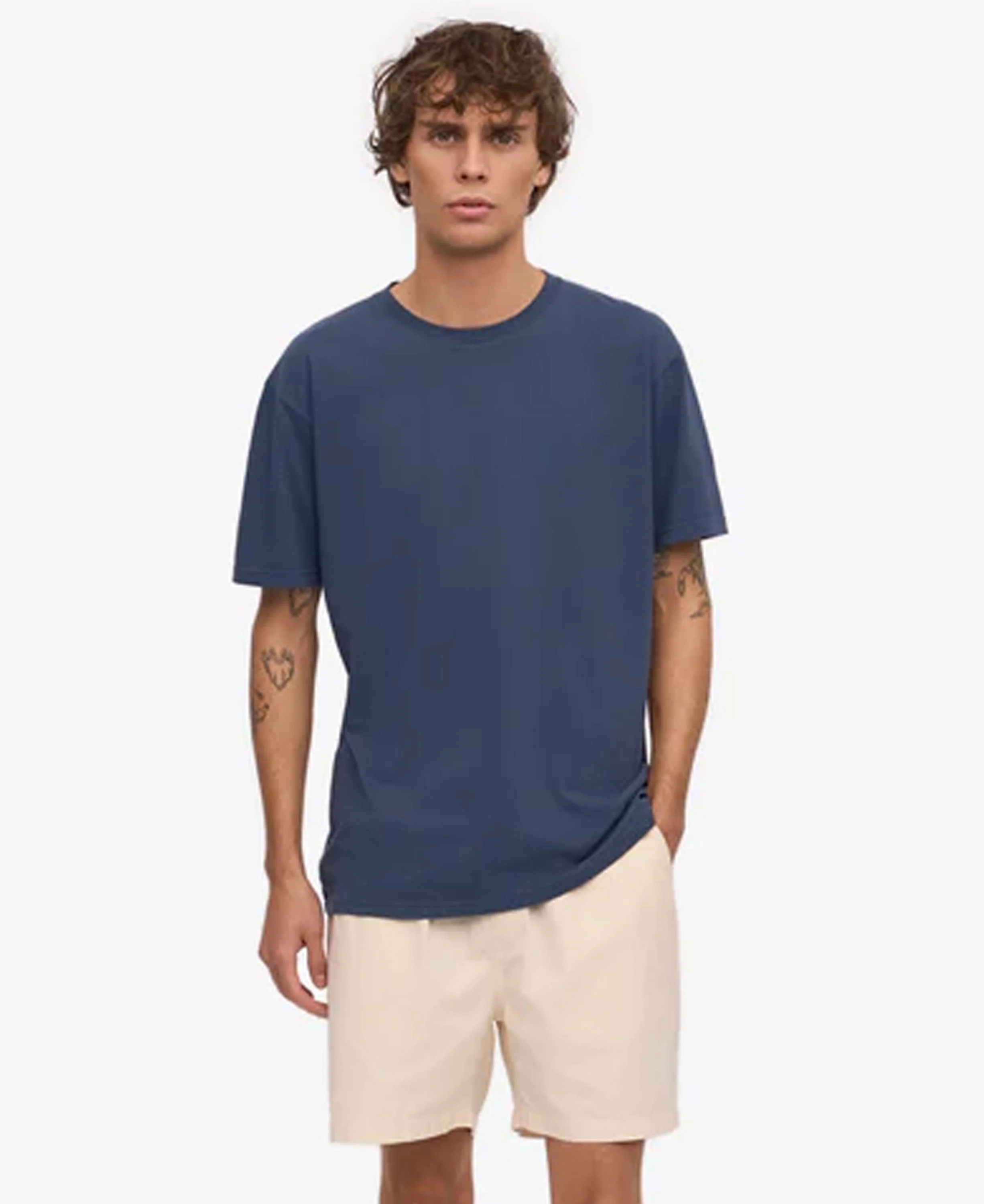 Classic Organic Tee - Petrol Blue - Image 5