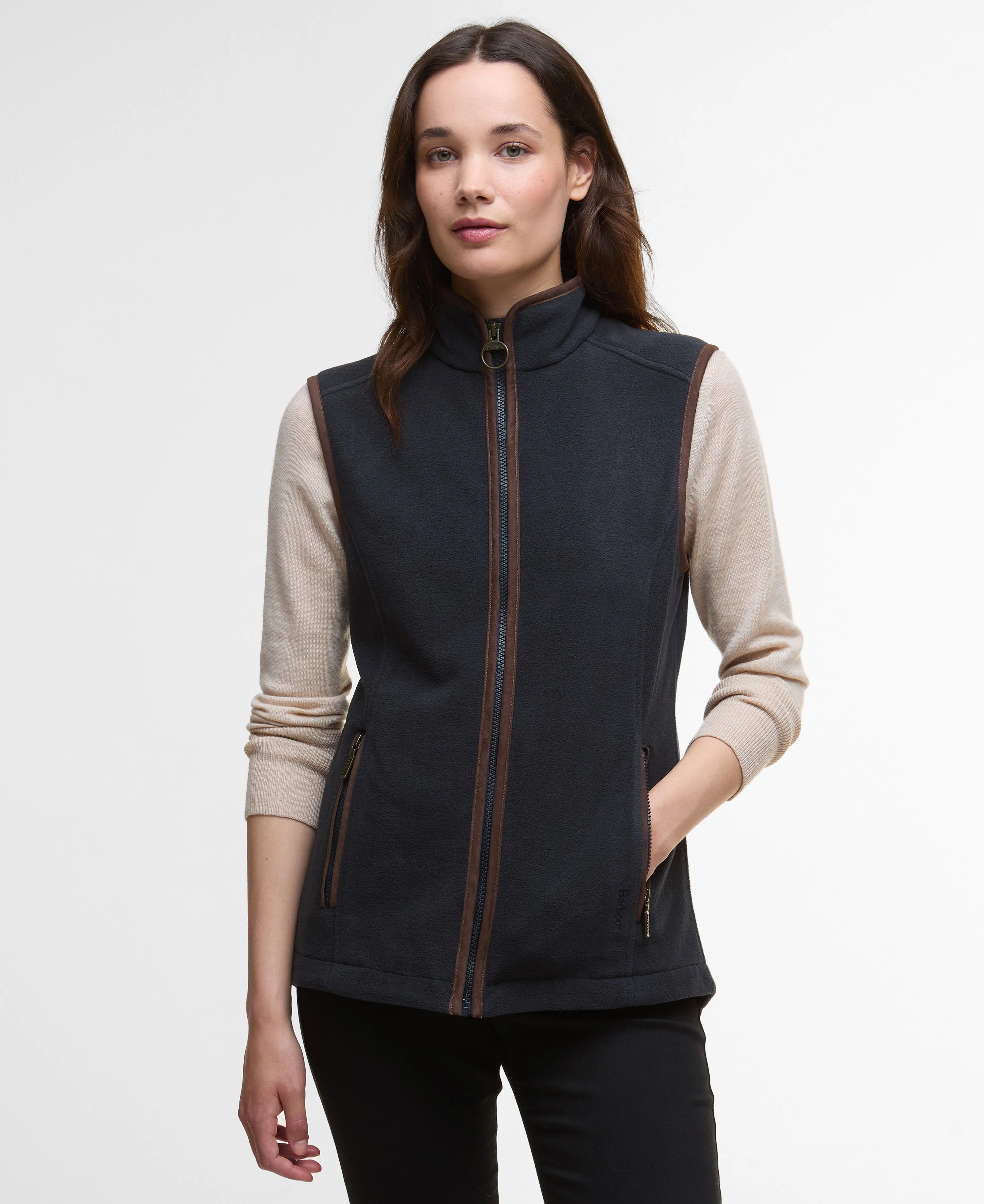 Country Colton Fleece Gilet - Navy - Image 2