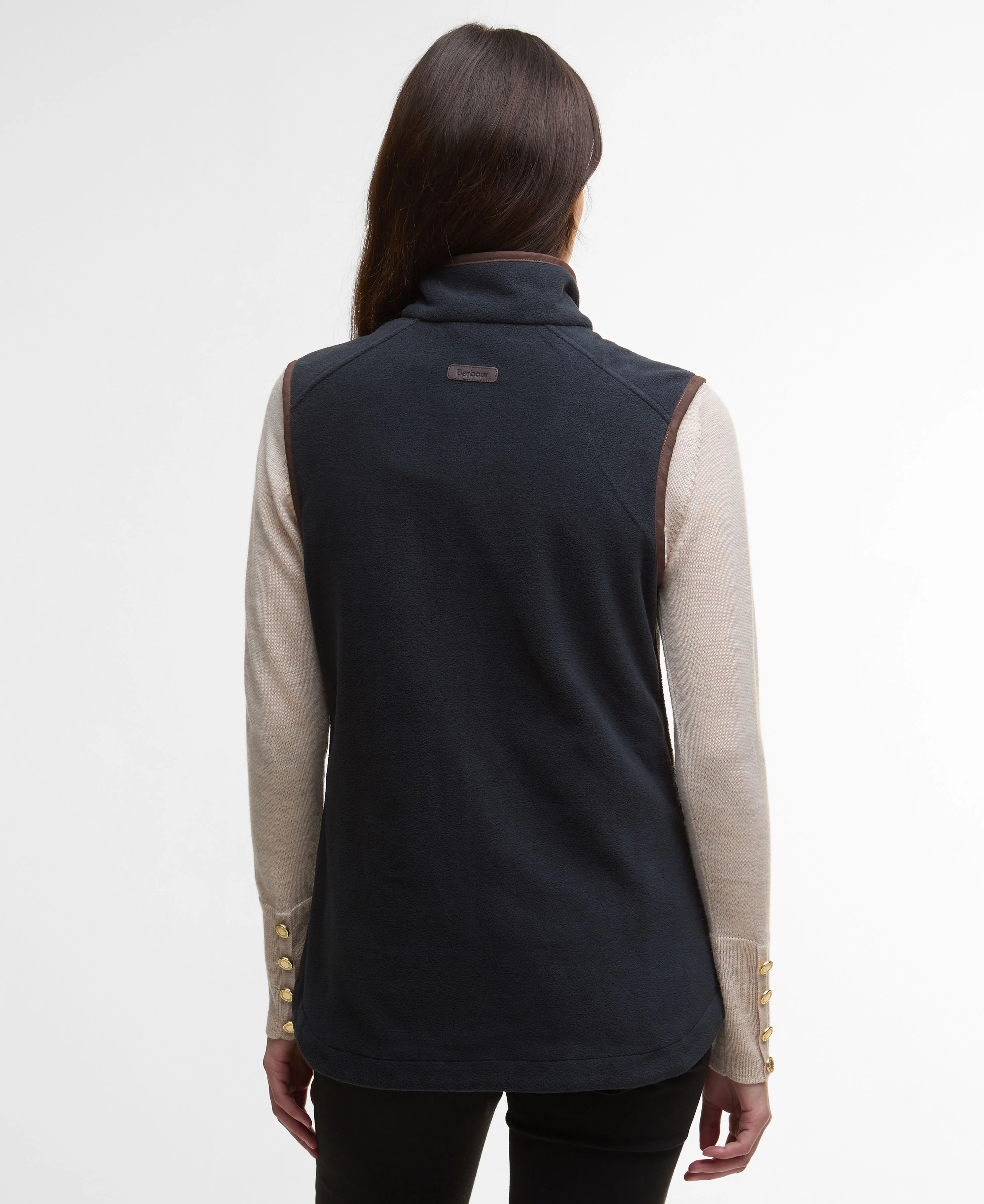Country Colton Fleece Gilet - Navy - Image 4