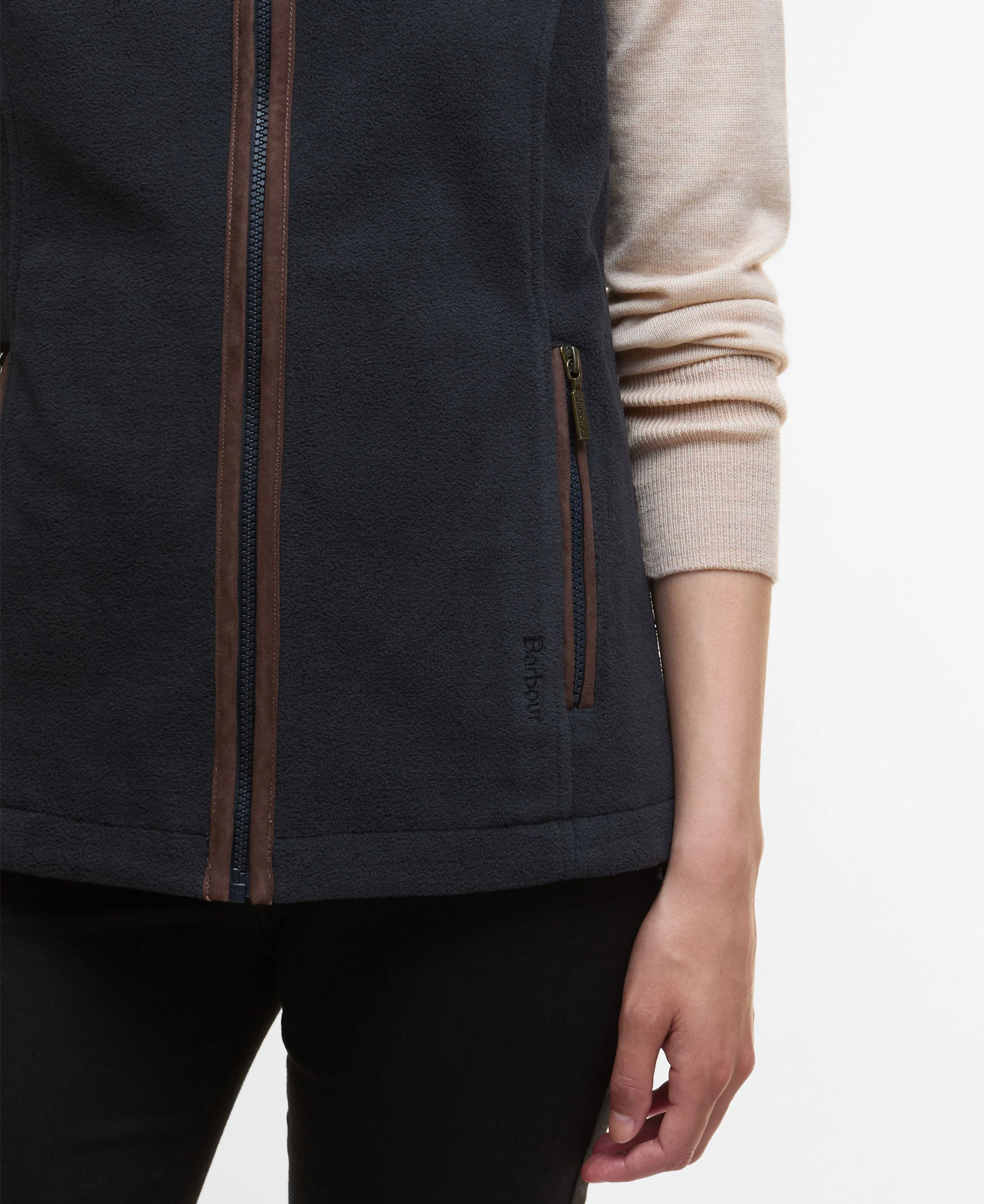 Country Colton Fleece Gilet - Navy - Image 6