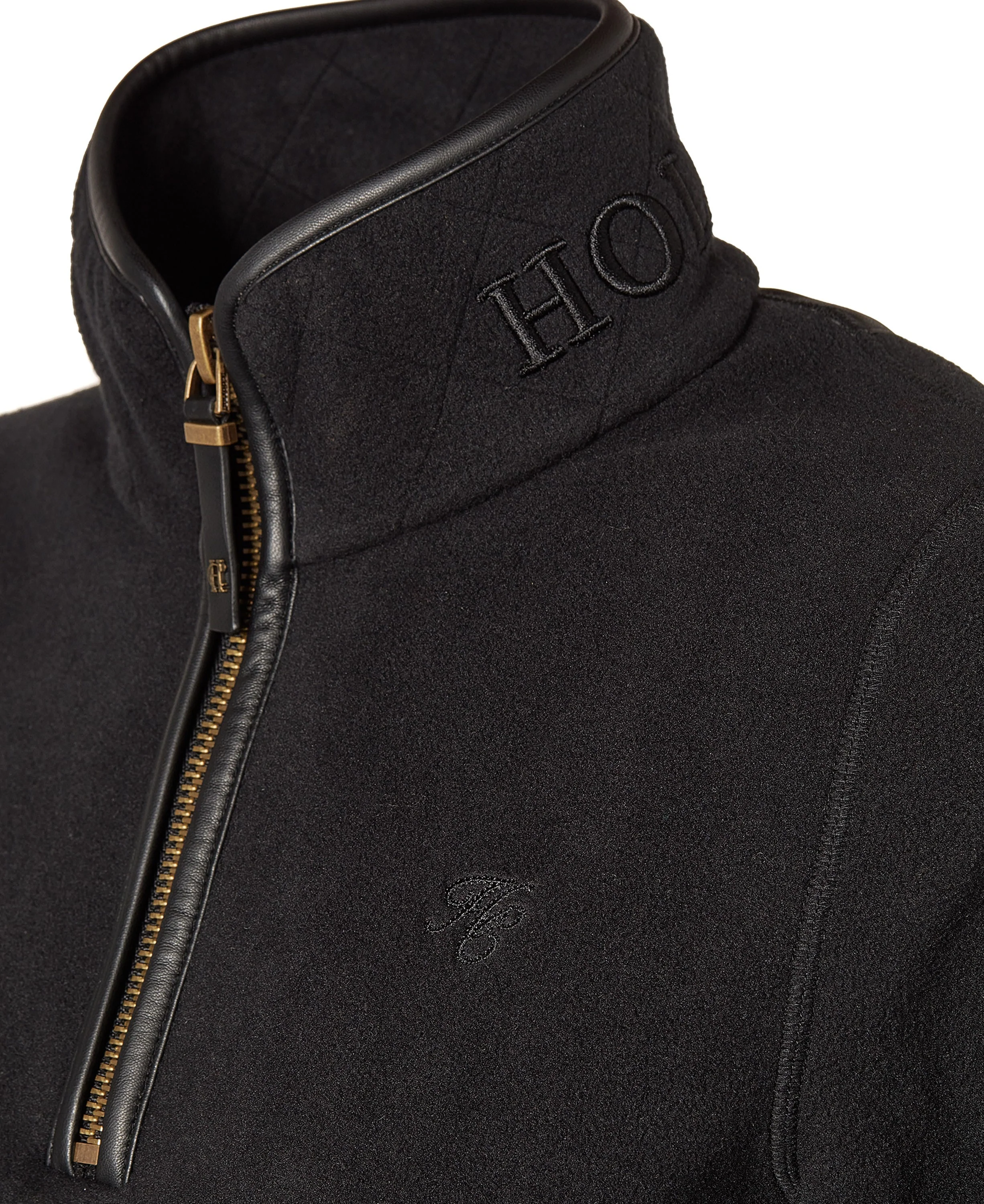 Country Fleece Half Zip - Black - Image 5