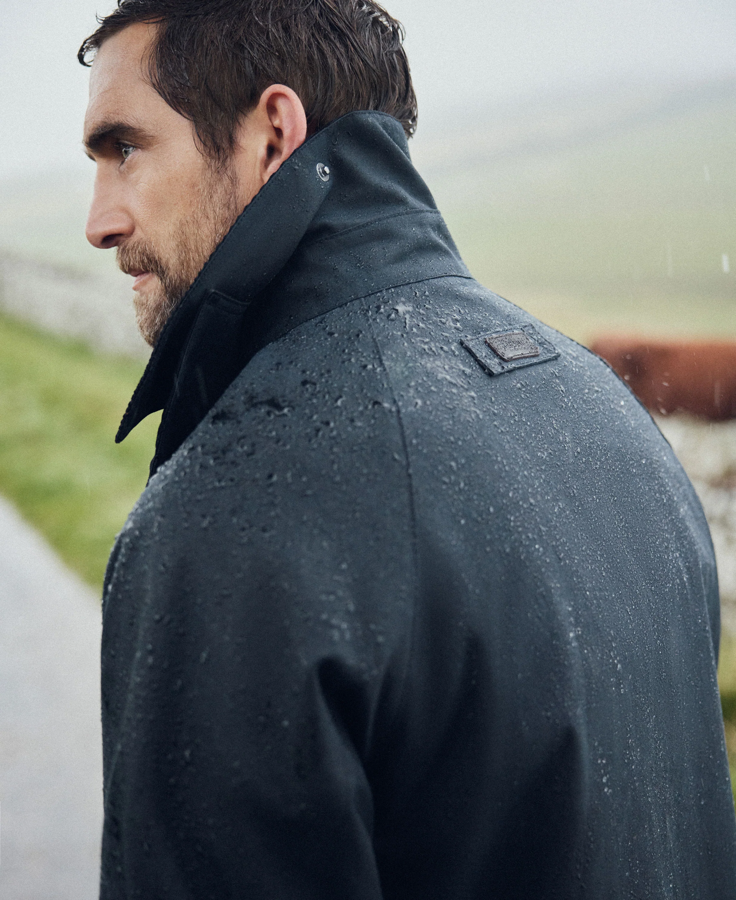 Country Wax Mac Jacket - Navy - Image 10