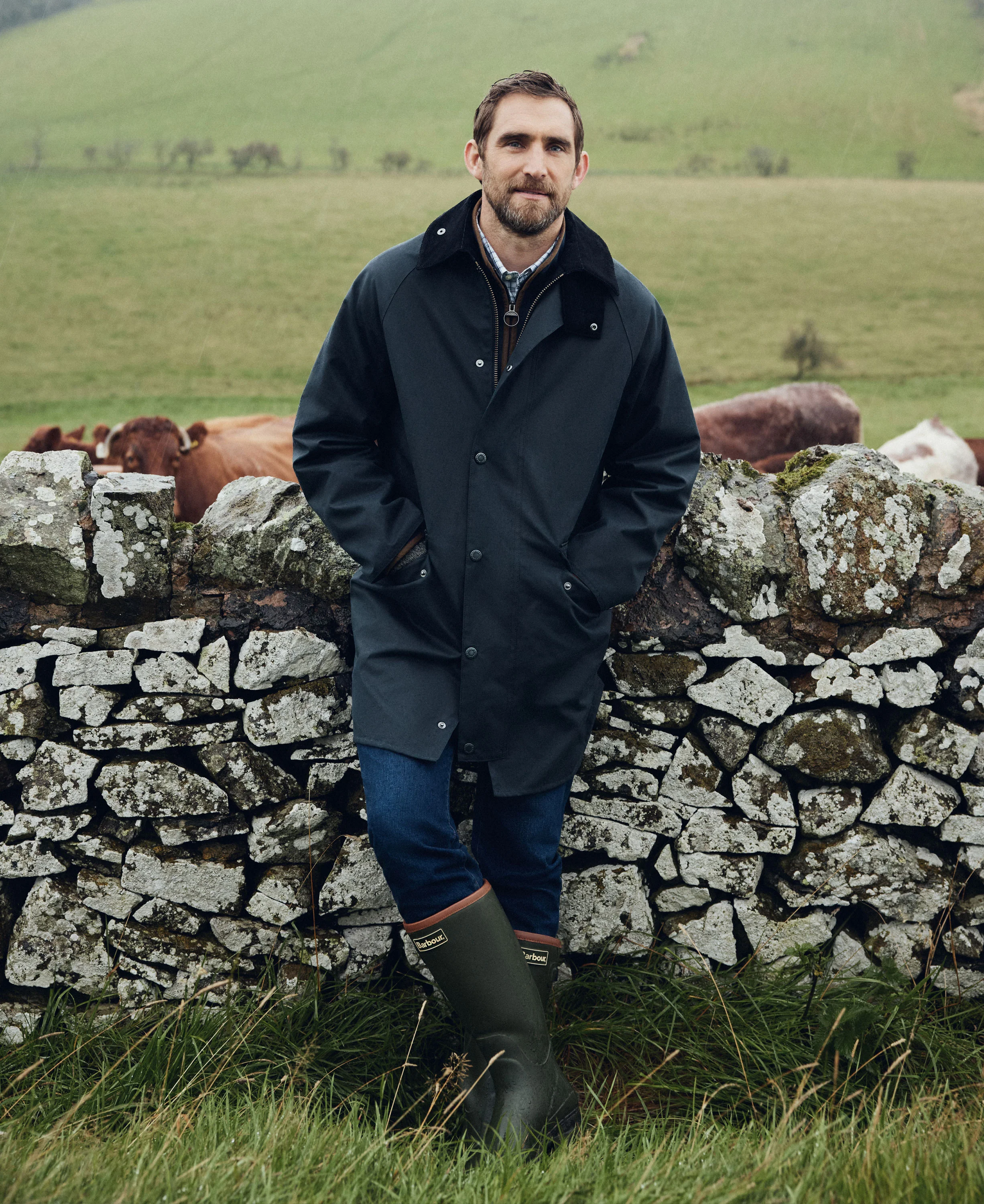 Country Wax Mac Jacket - Navy - Image 11