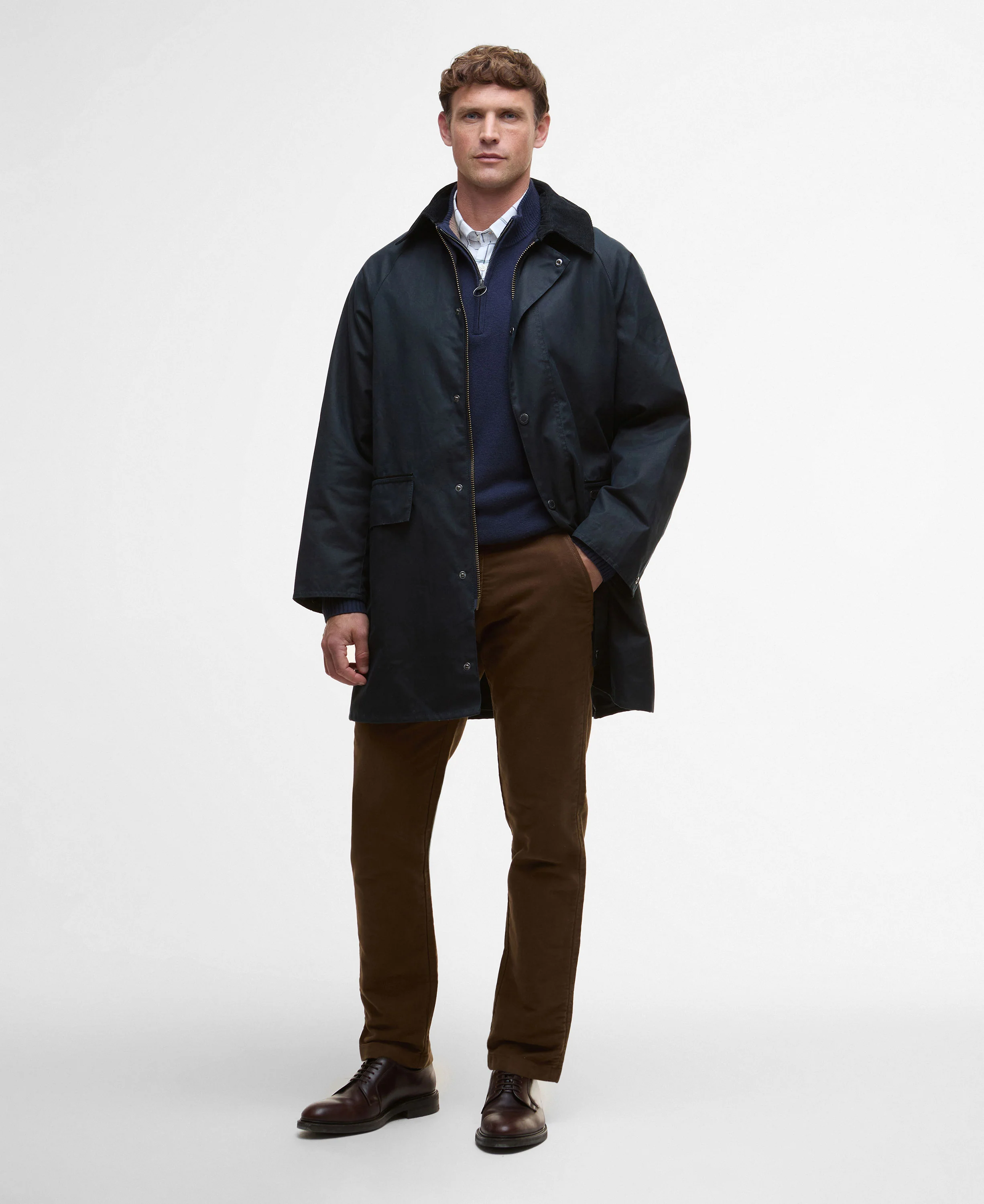 Country Wax Mac Jacket - Navy - Image 3