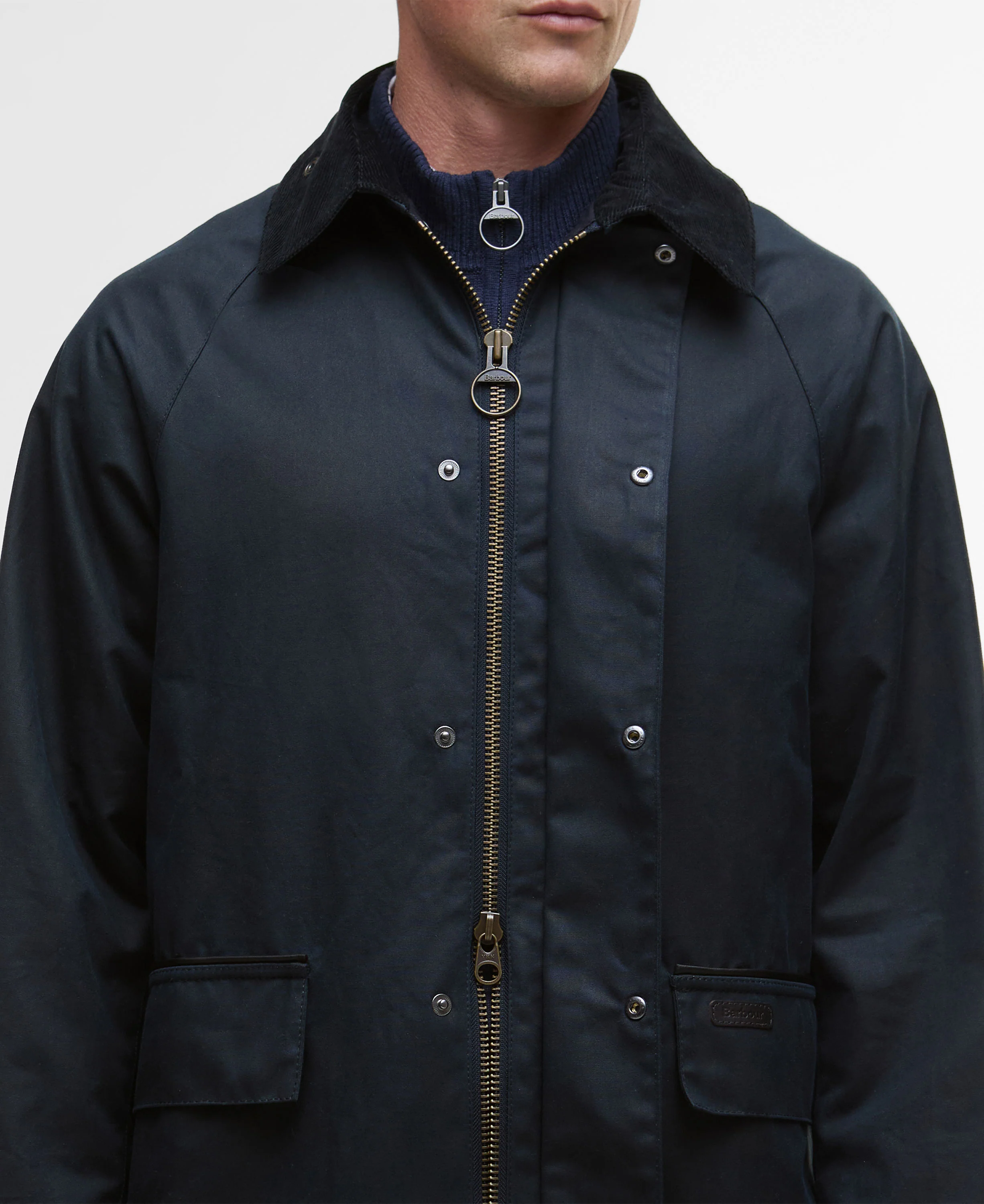 Country Wax Mac Jacket - Navy - Image 5