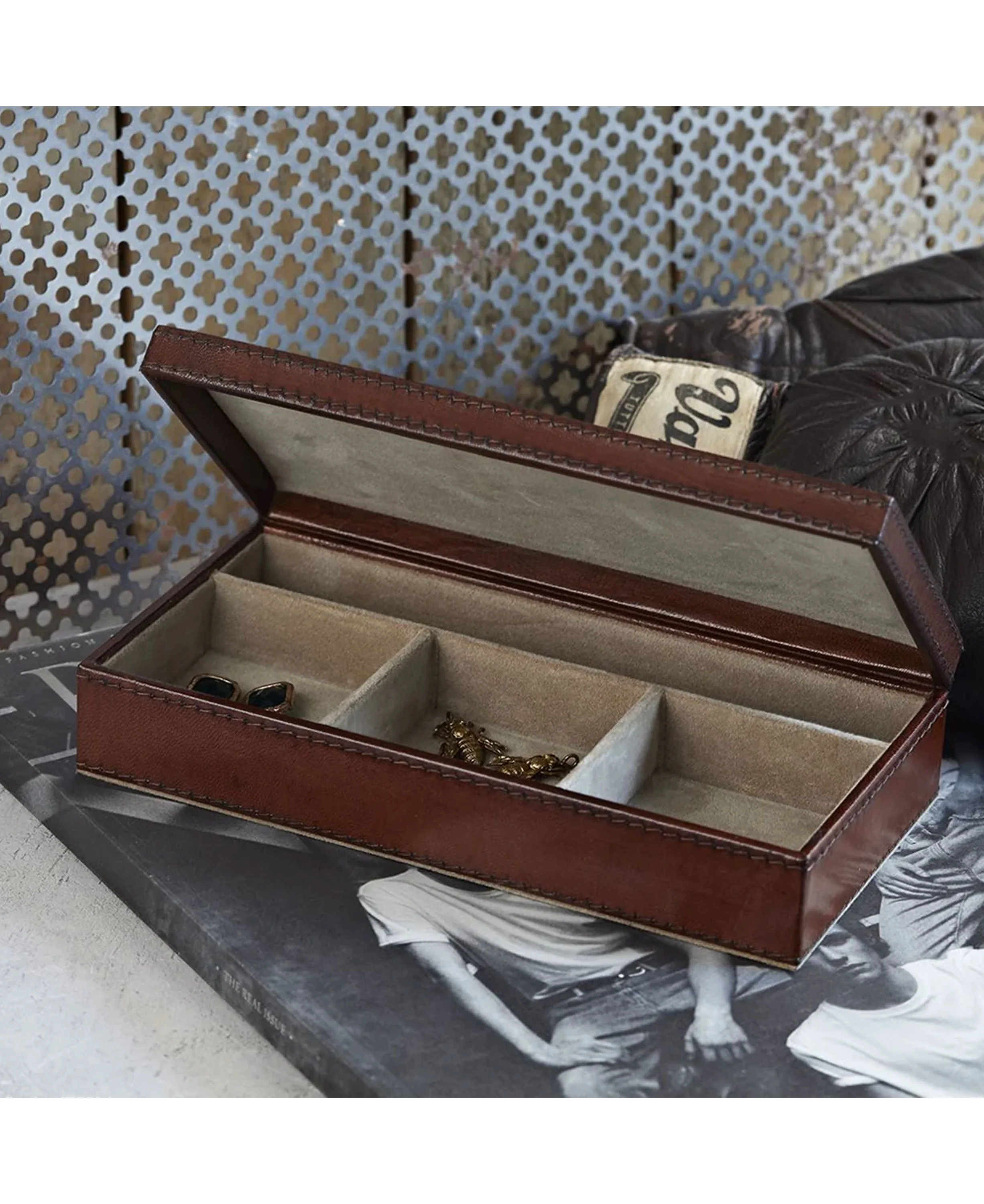 Cufflink Box - Tan - Image 5