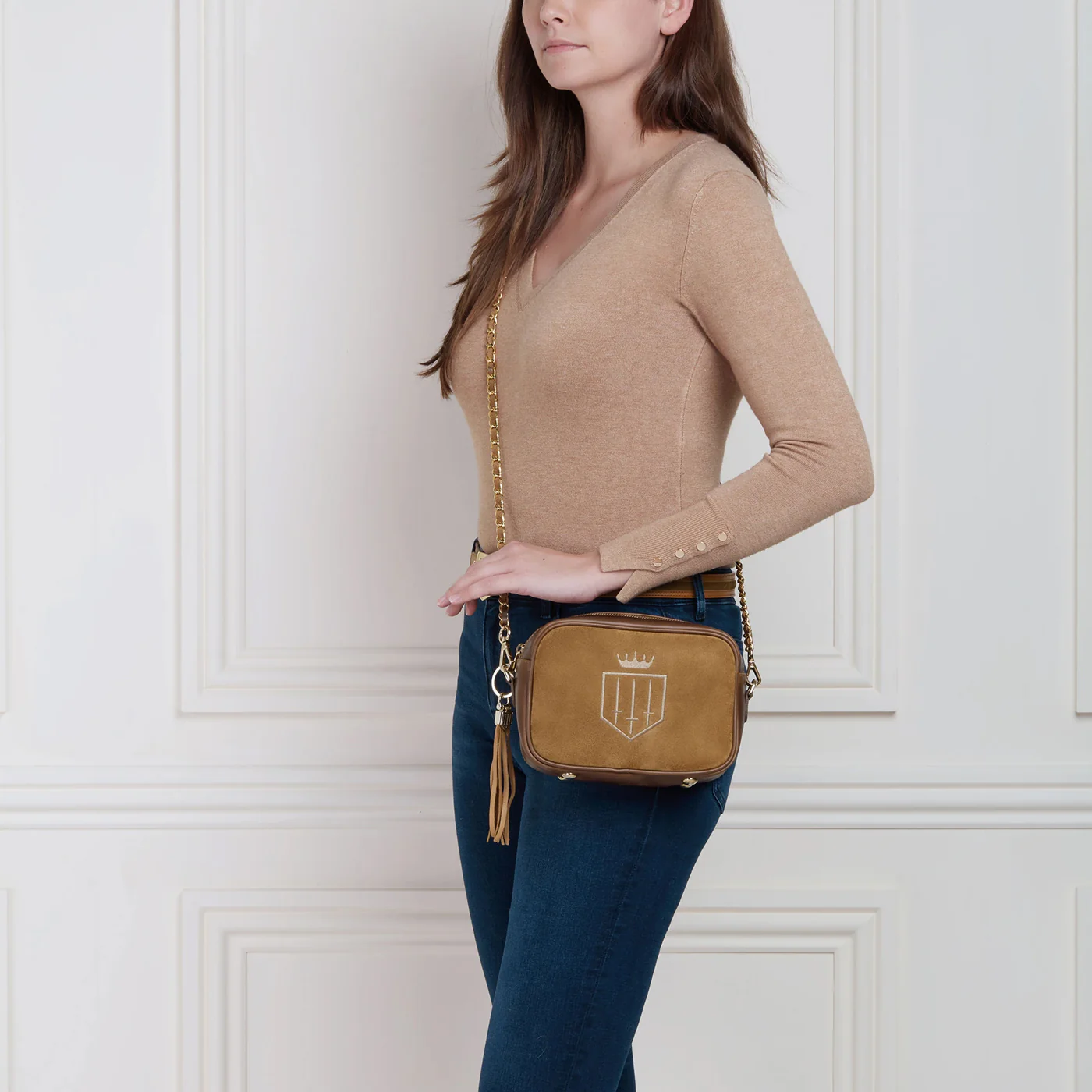 Finsbury Cross Body Bag - Tan - Image 2