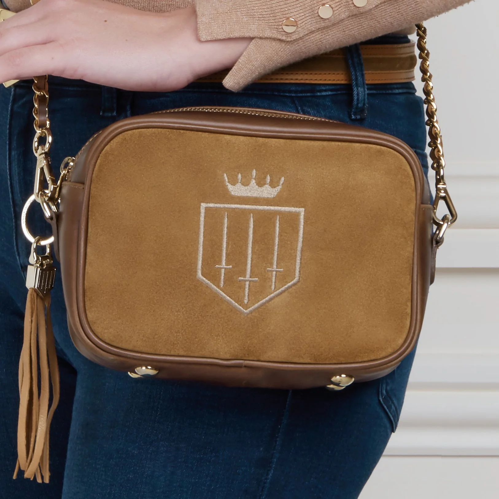 Finsbury Cross Body Bag - Tan - Image 7