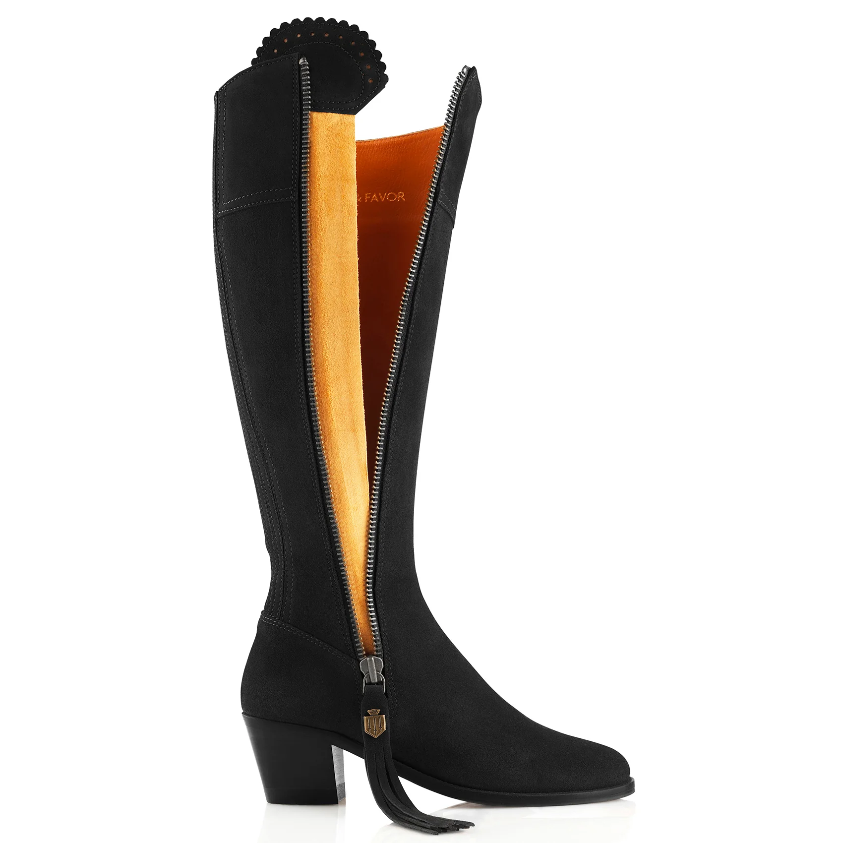 Regina Heeled Boot - Black - Image 5