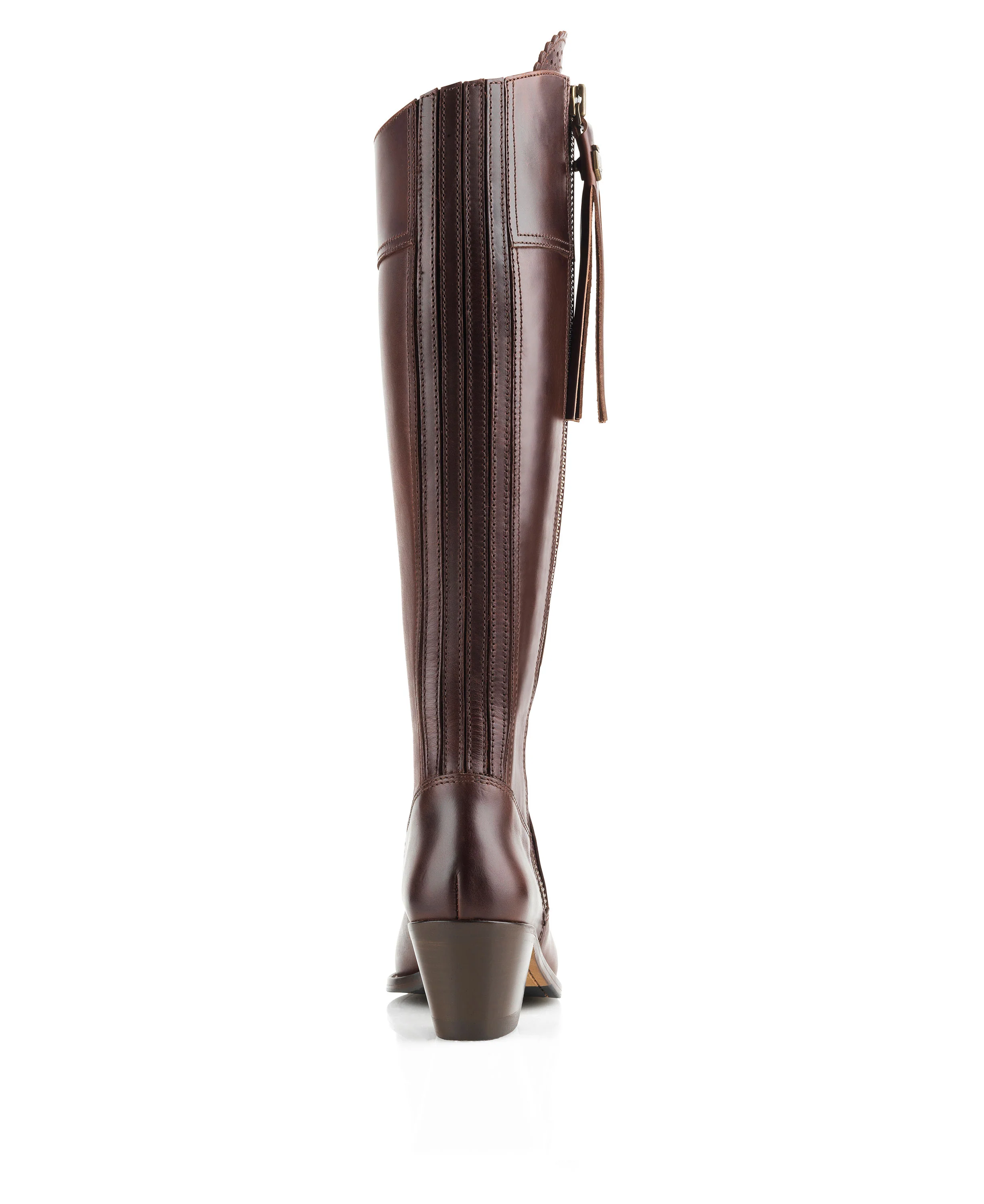 Regina Heeled Boot - Mahogany Leather - Image 4