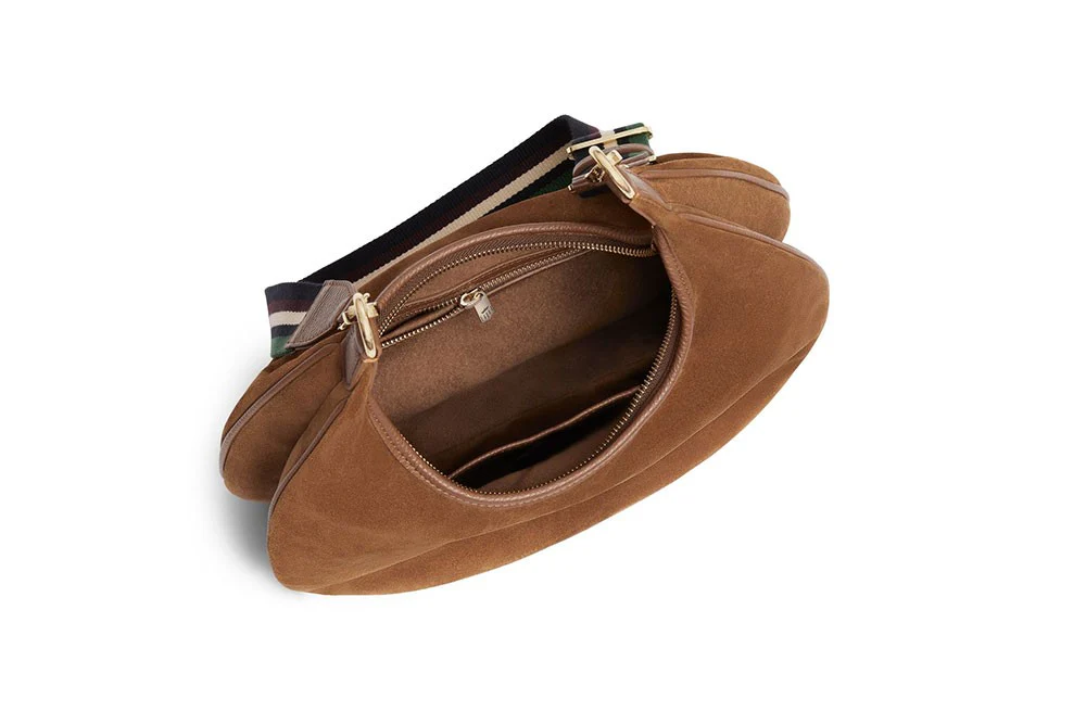 Richmond Suede Hobo Bag - Tan - Image 4