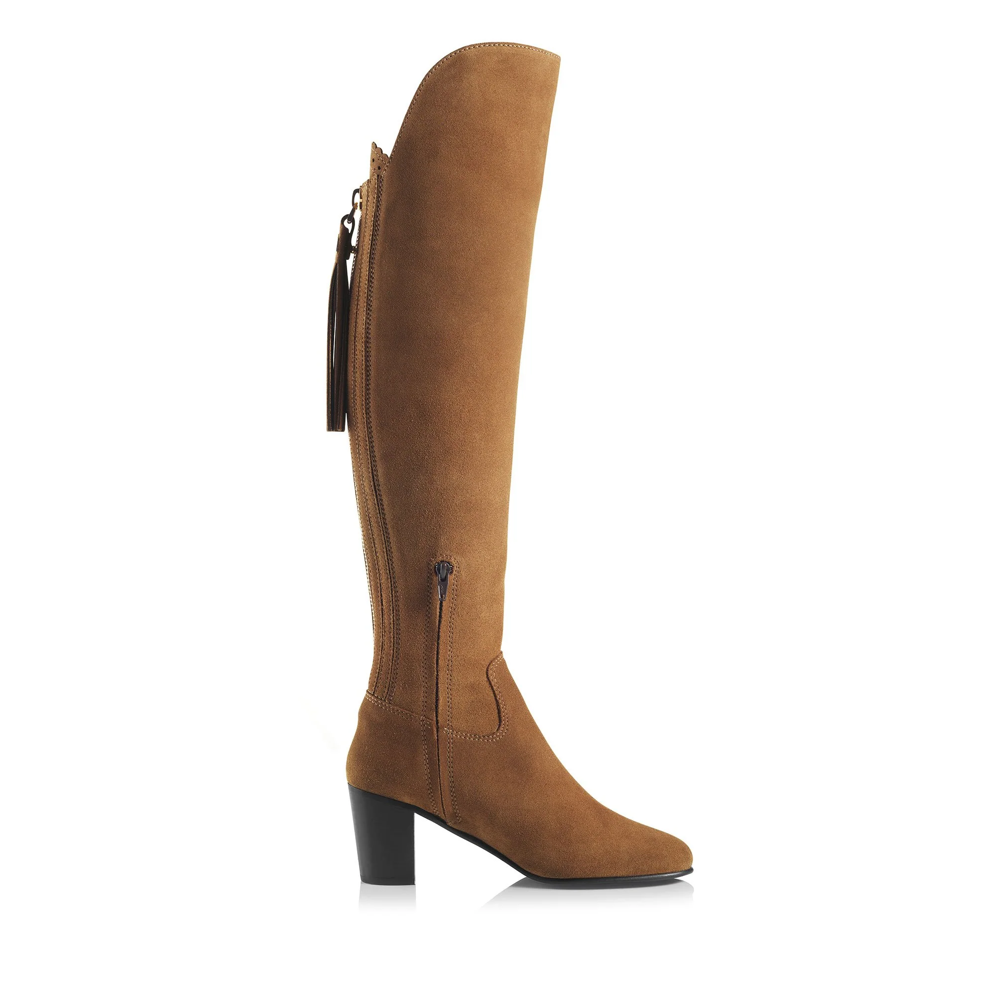 Amira Heeled Boot - Tan - Image 3