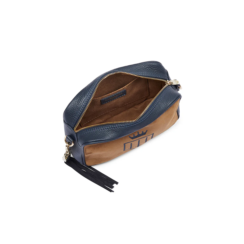 Finsbury Cross Body Bag - Tan/Navy - Image 5