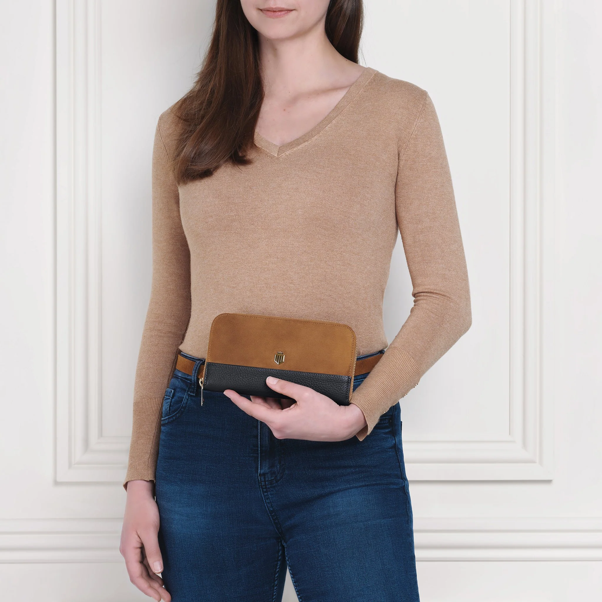 Salisbury Purse - Tan/Navy - Image 4