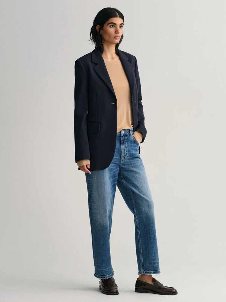 Jersey Blazer - Evening Blue - Image 4