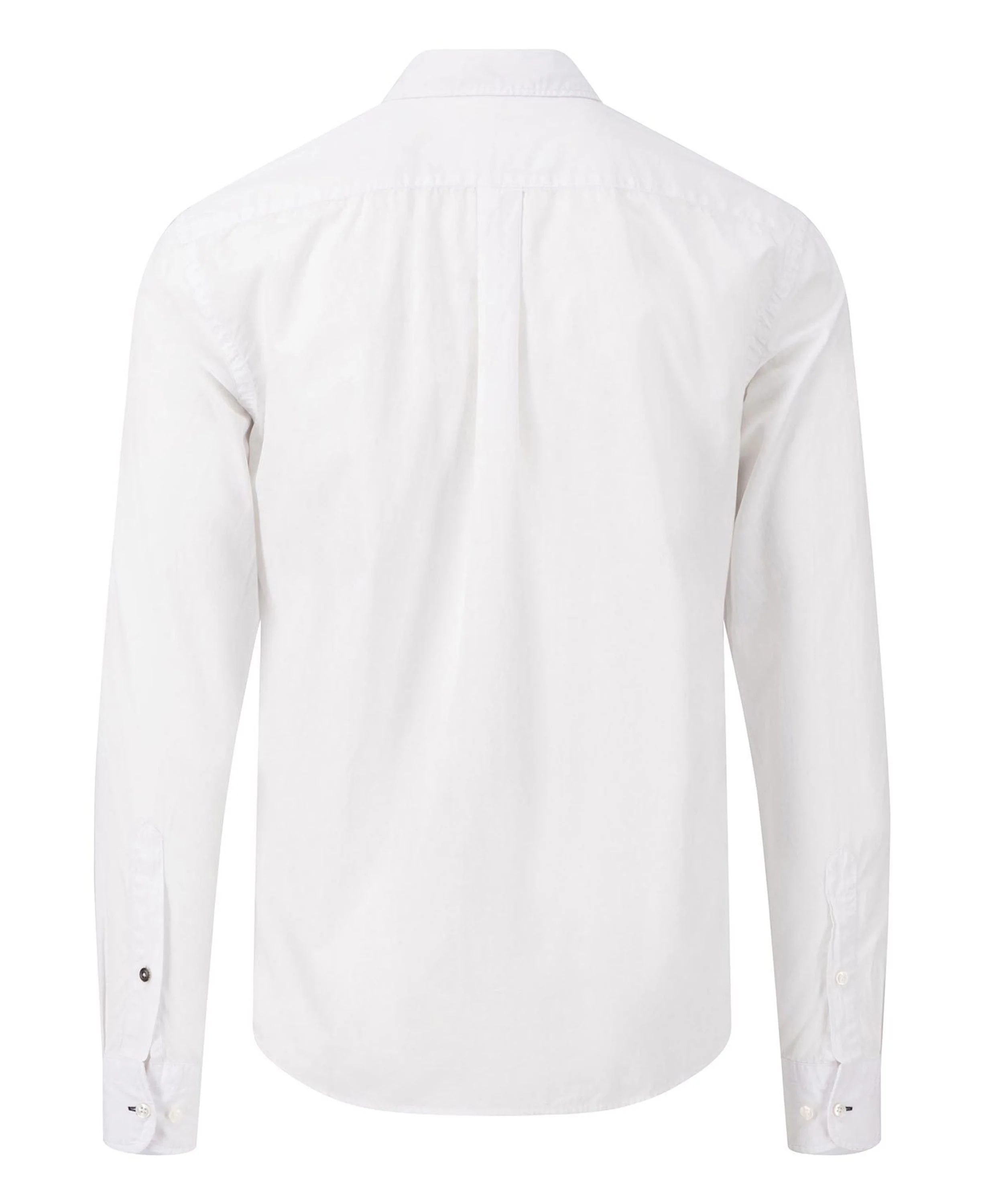 Garment Dyed Poplin Shirt - White - Image 2