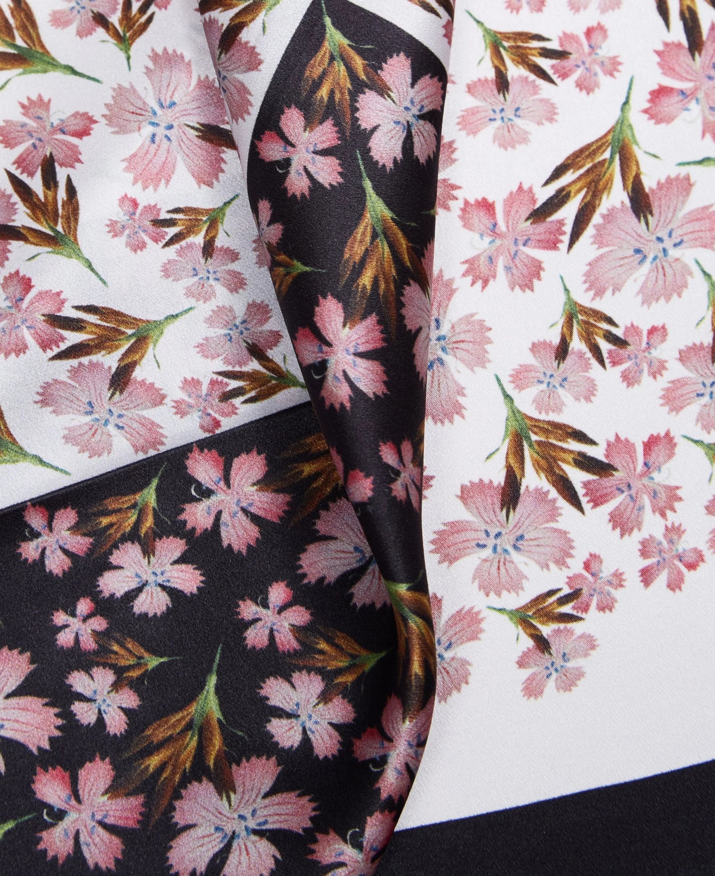 Geo Blossom Scarf - Geo Blossom Black/White - Image 4