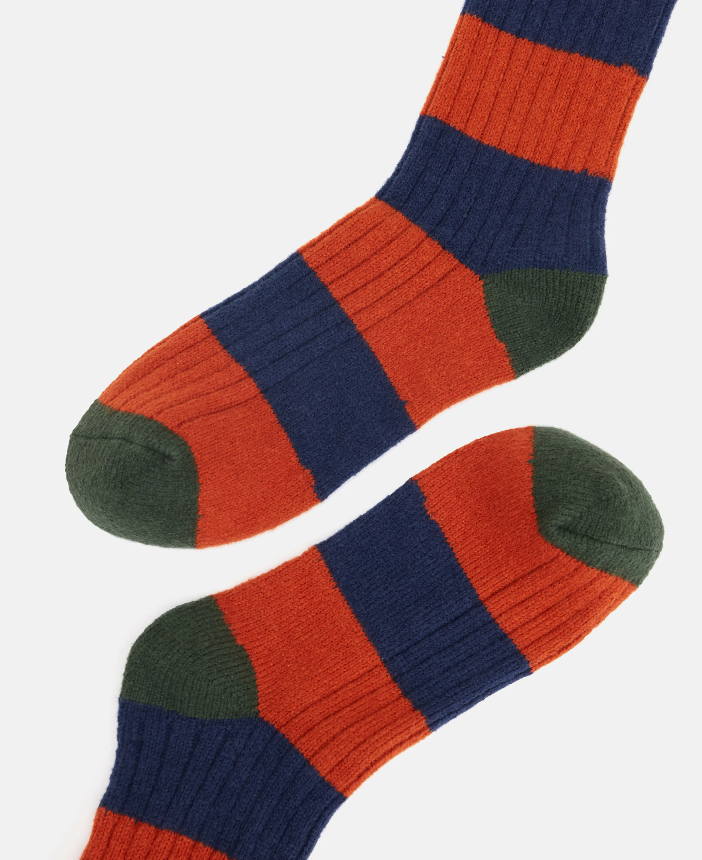 Gibson Socks - Orange/Navy - Image 2