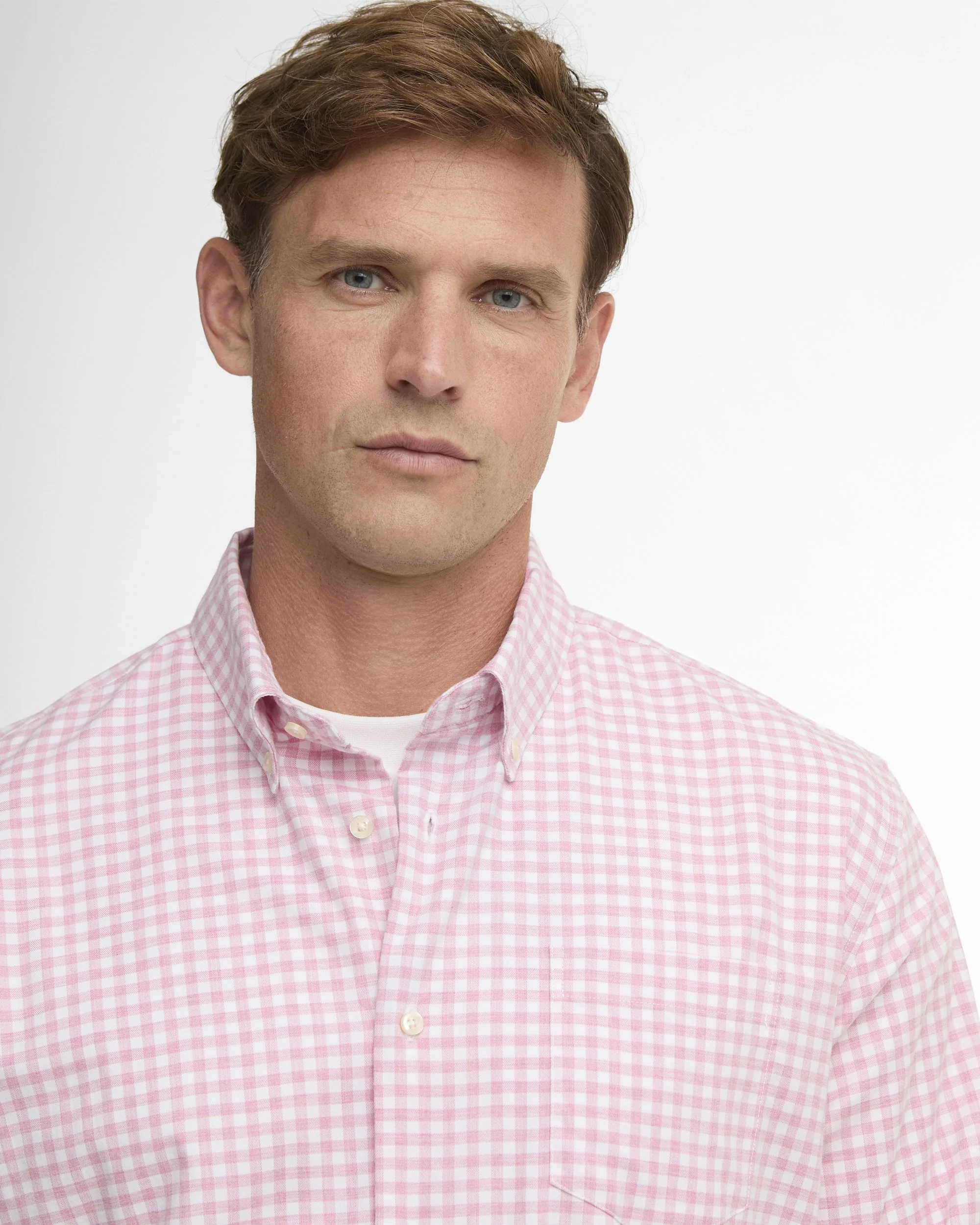 Gingham Aukside Regular Shirt - Pink - Image 4