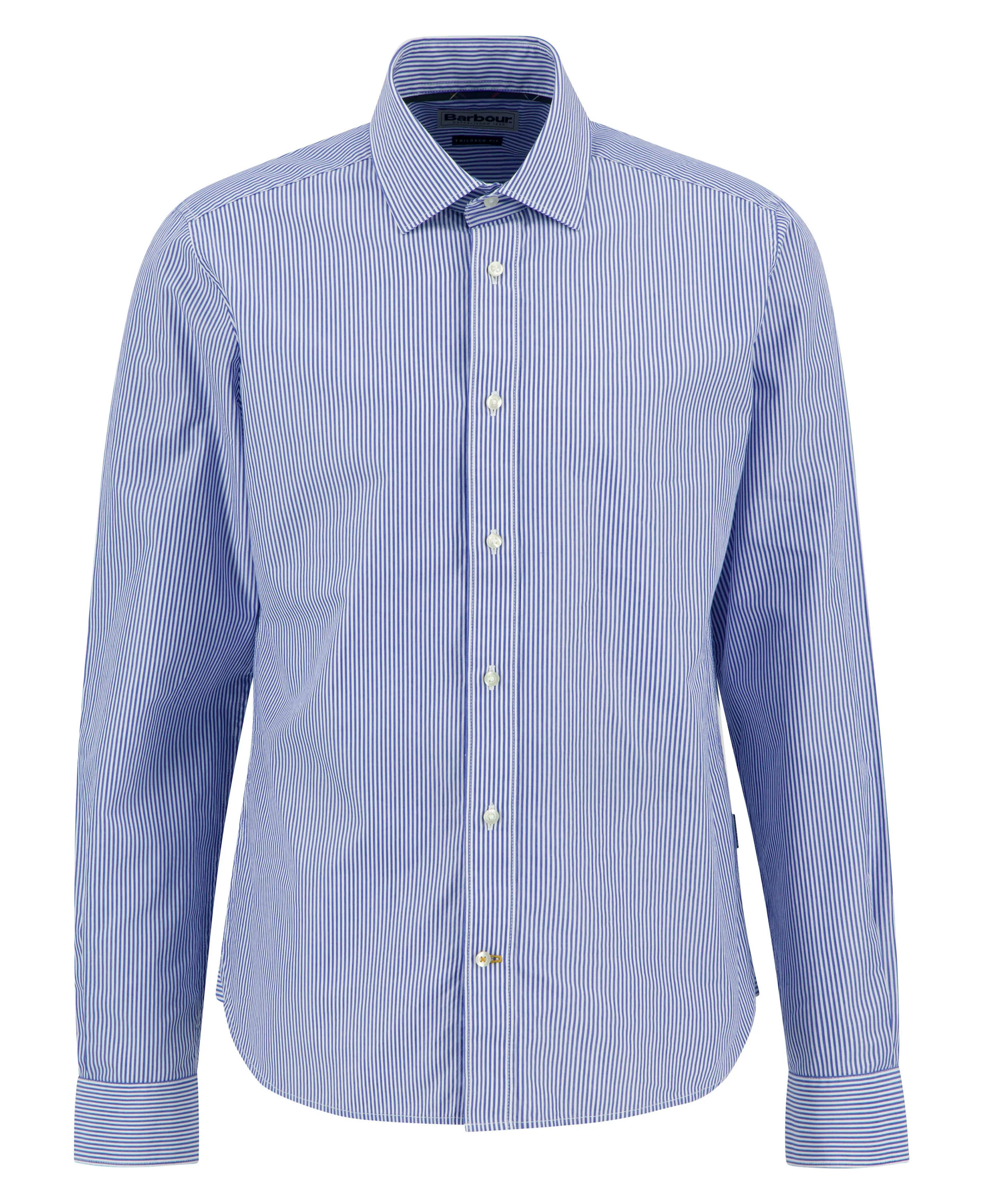 Graham Striped Tailored Shirt - Navy