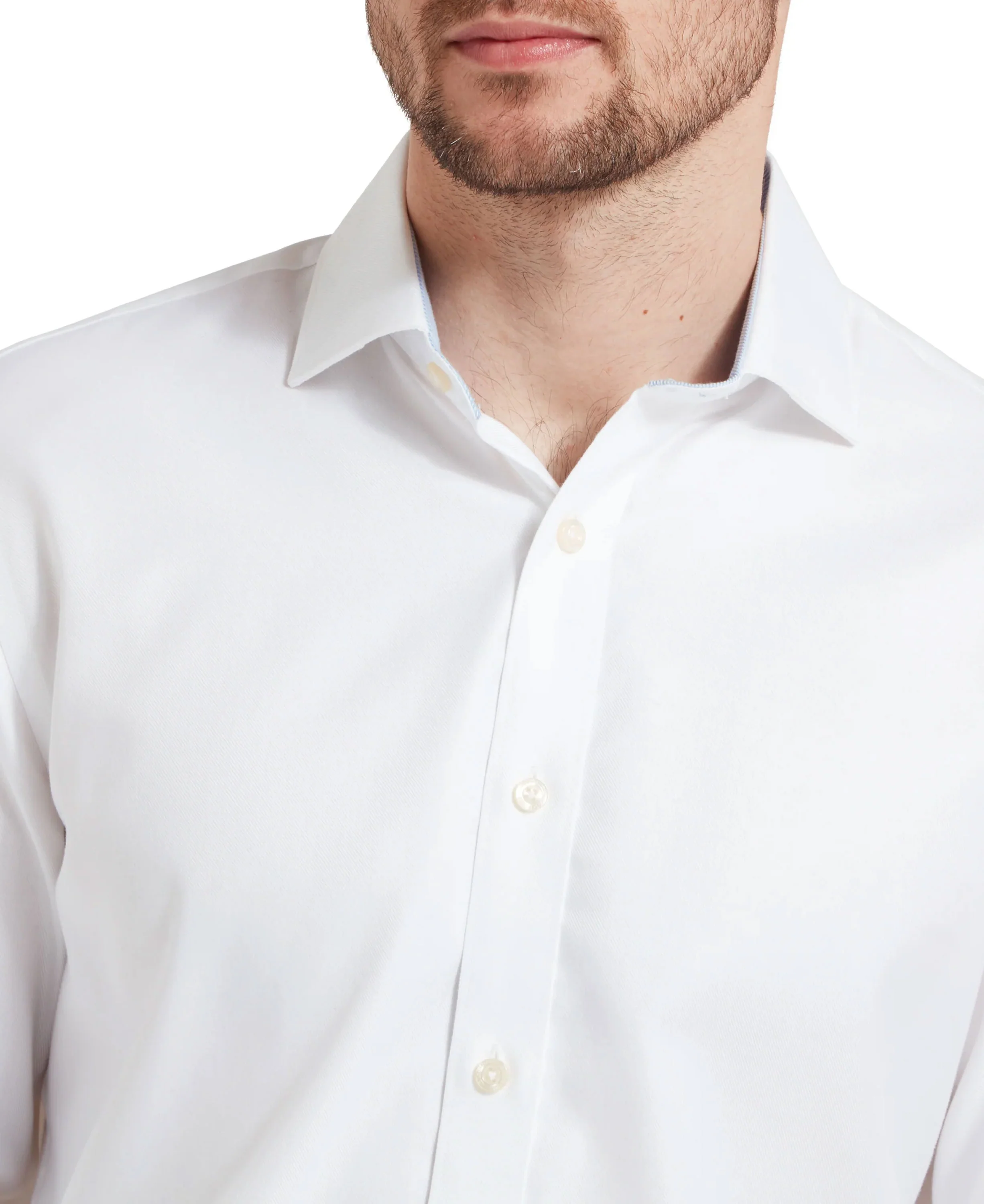 Greenwich Tailored Shirt - White Diagonal - Image 6