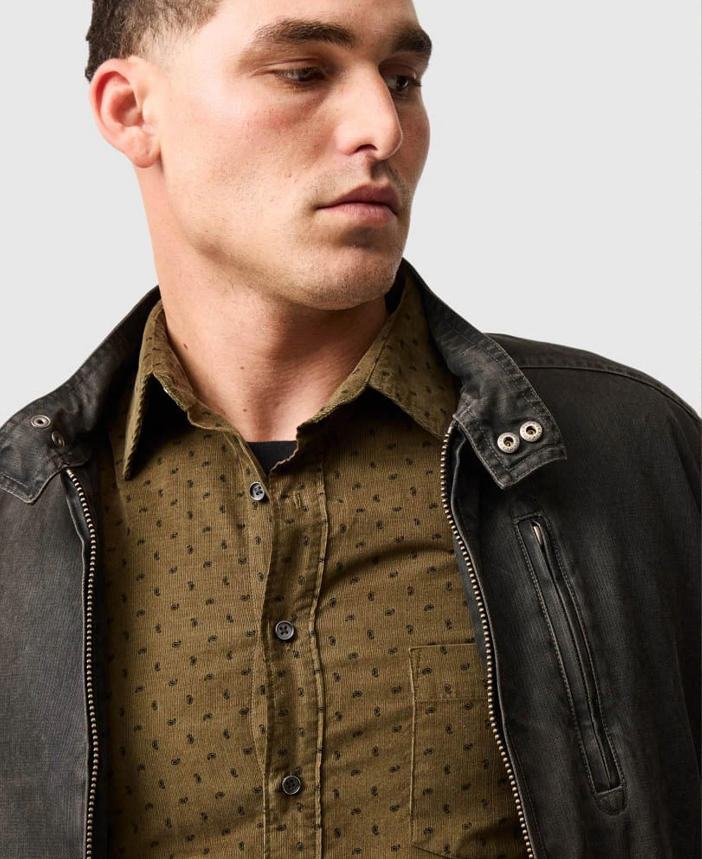 Harrington Sports Fit Shirt - Moss - Image 5