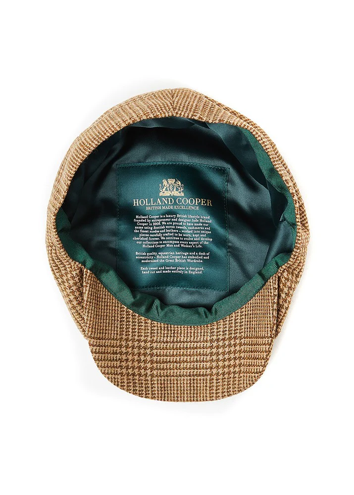 Baker Boy Tweed Cap - Tawny - Image 2