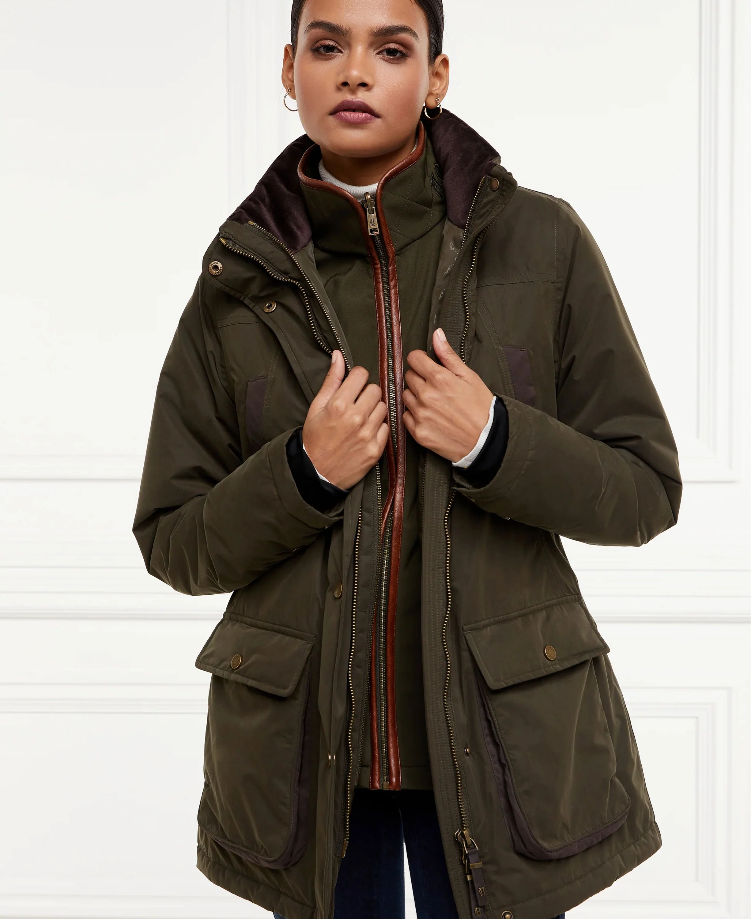 Stamford Country Coat - Khaki - Image 2