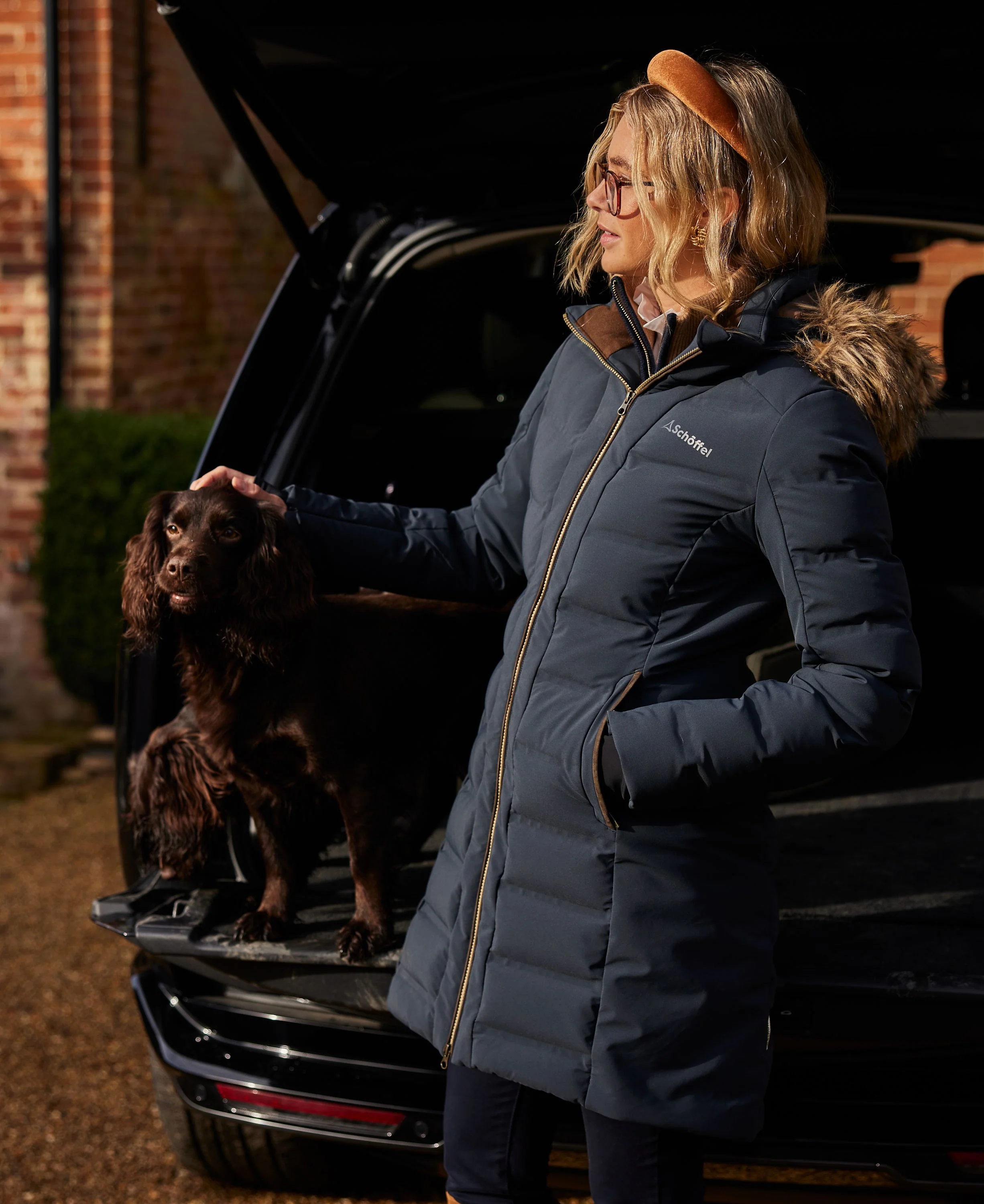 Hurlingham Waterproof Down Coat - Carbon Navy - Image 10