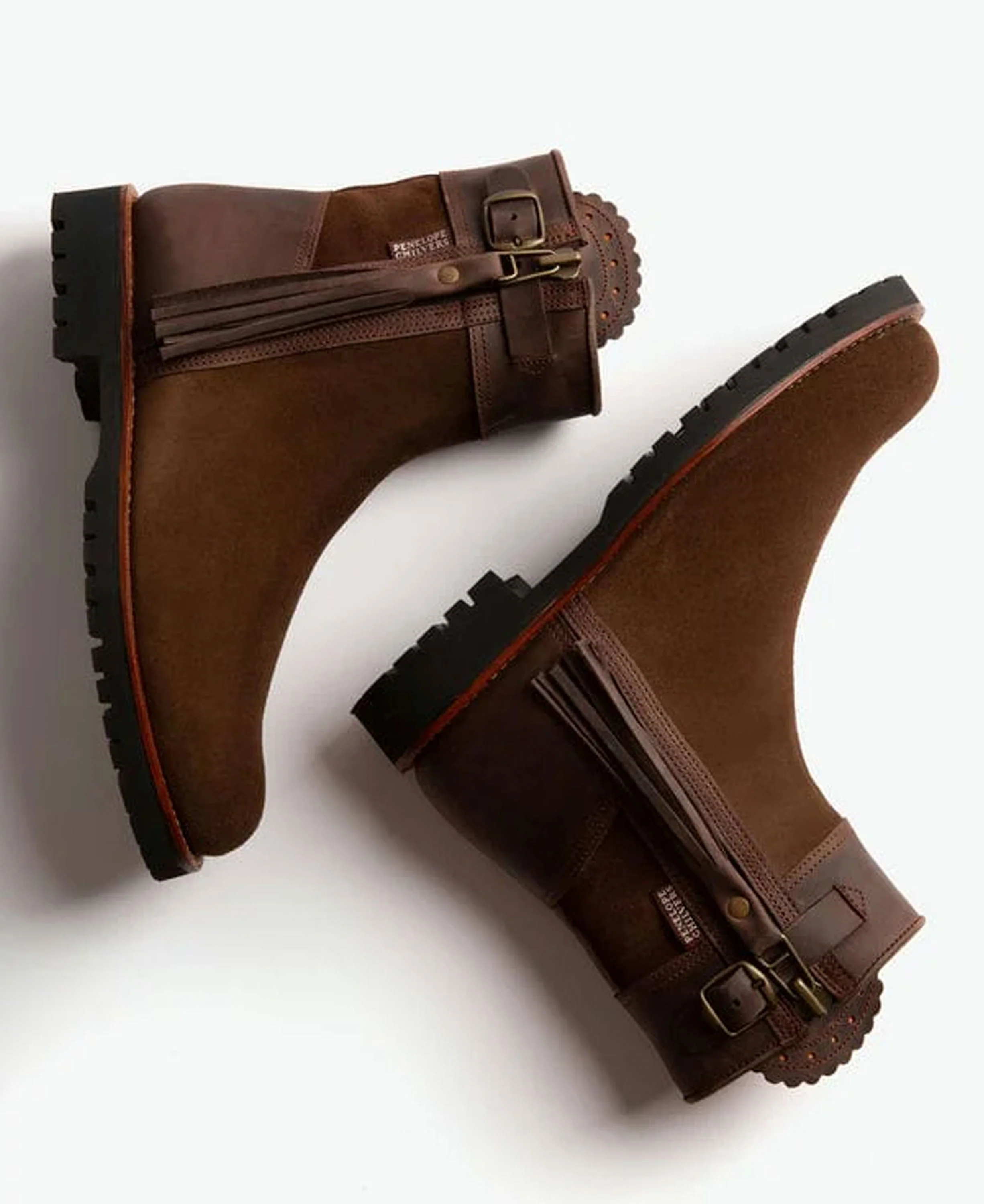 Inclement Cropped Tassel Boot - Dark Oak - Image 3