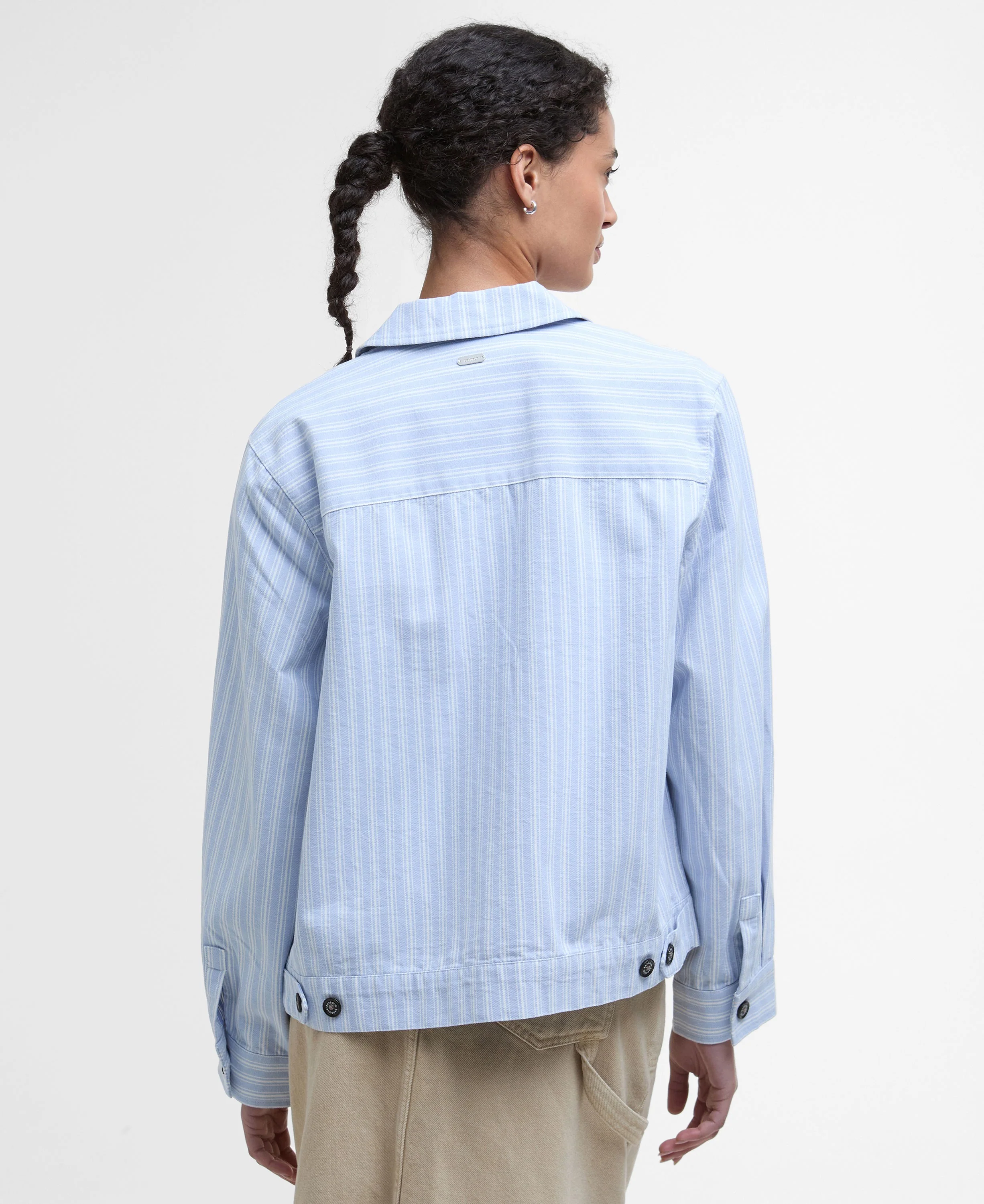 June Overshirt - Chambray Stripe - Image 4