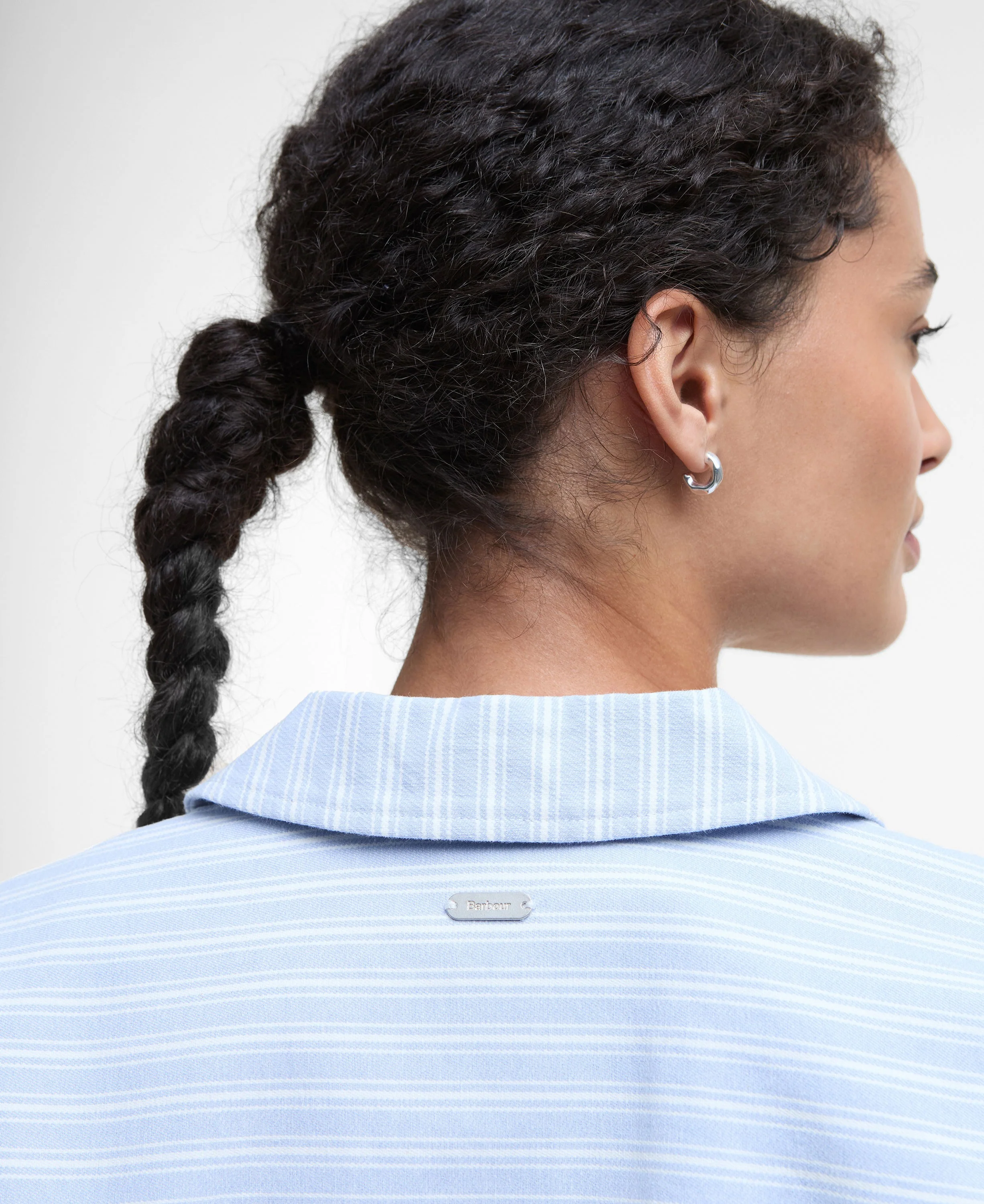 June Overshirt - Chambray Stripe - Image 6