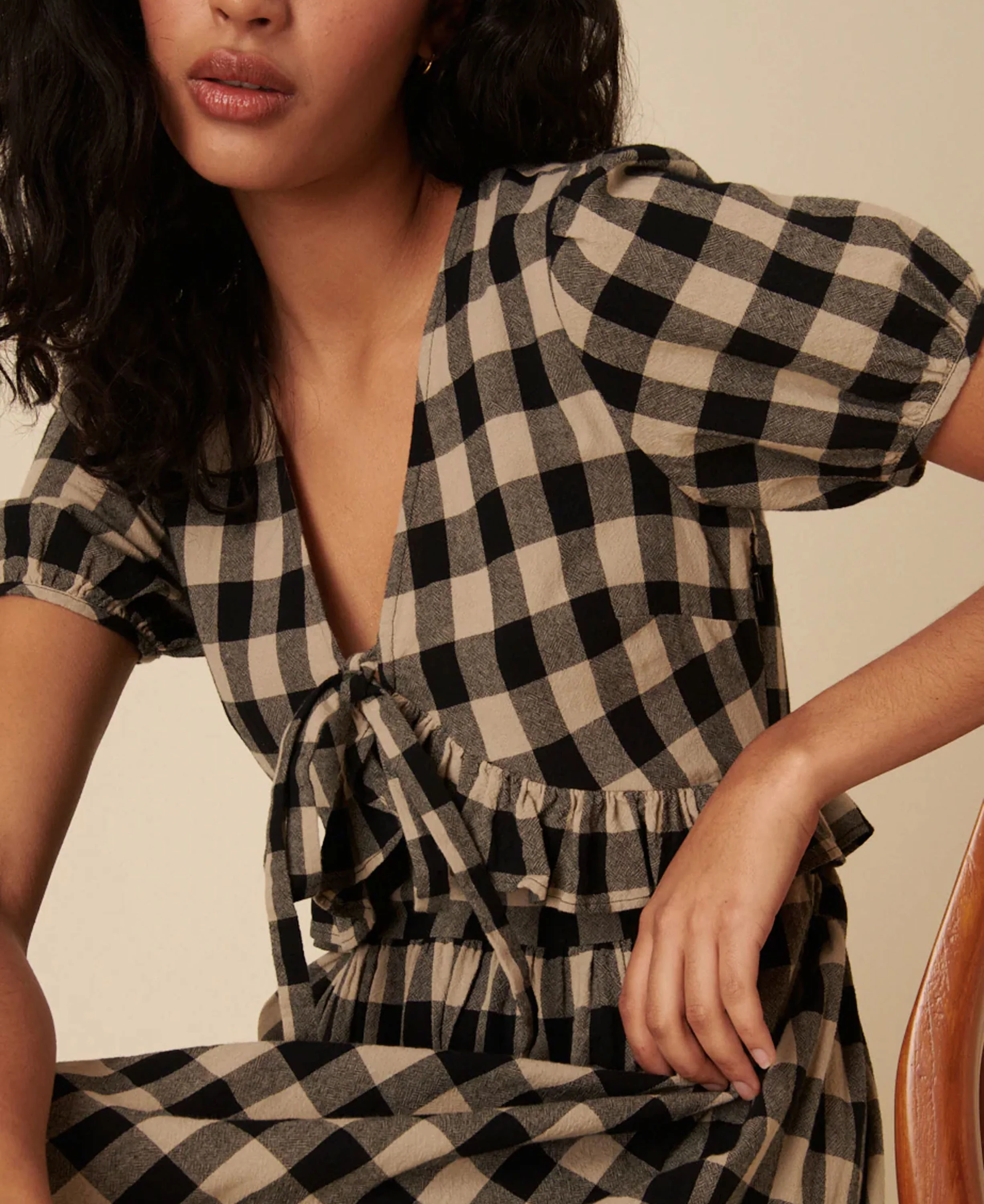Katie Midi Dress - Stone - Image 3