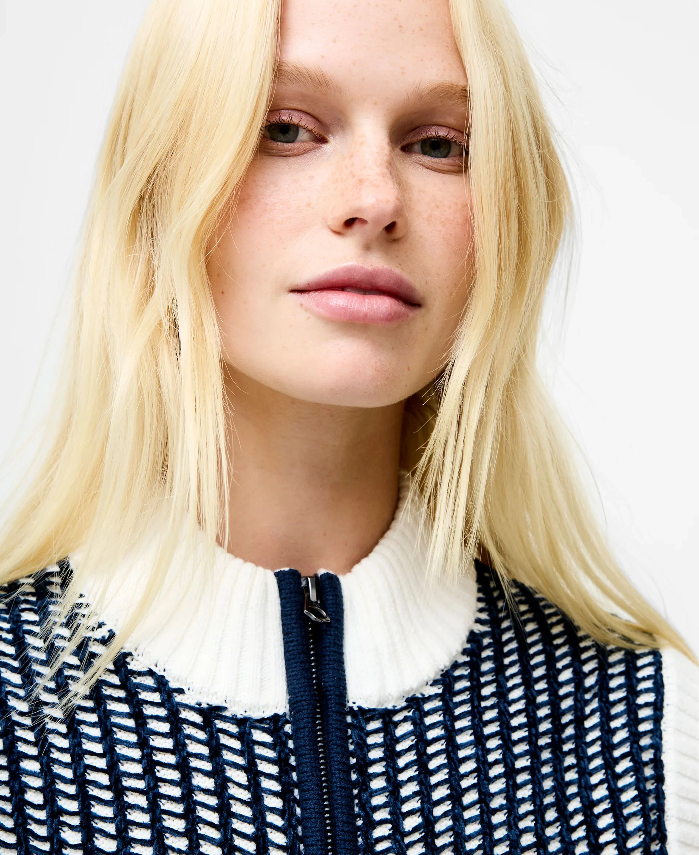 Klara Slvlss Jumper - Navy Winter White - Image 2