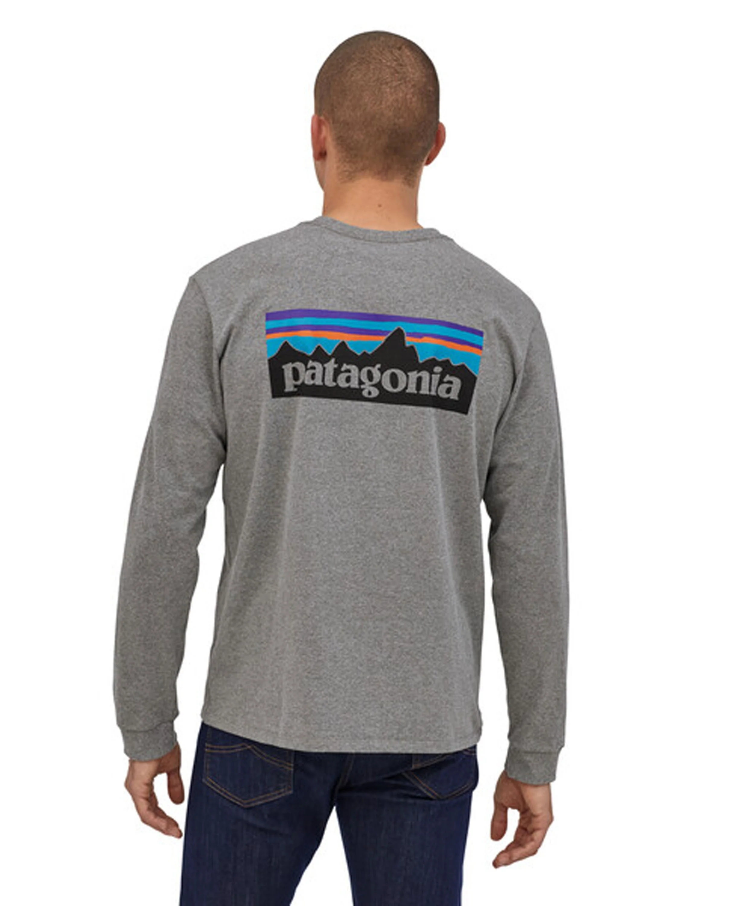 Long Sleeve P-6 Logo Responsibili-Tee - Gravel Heather - Image 4