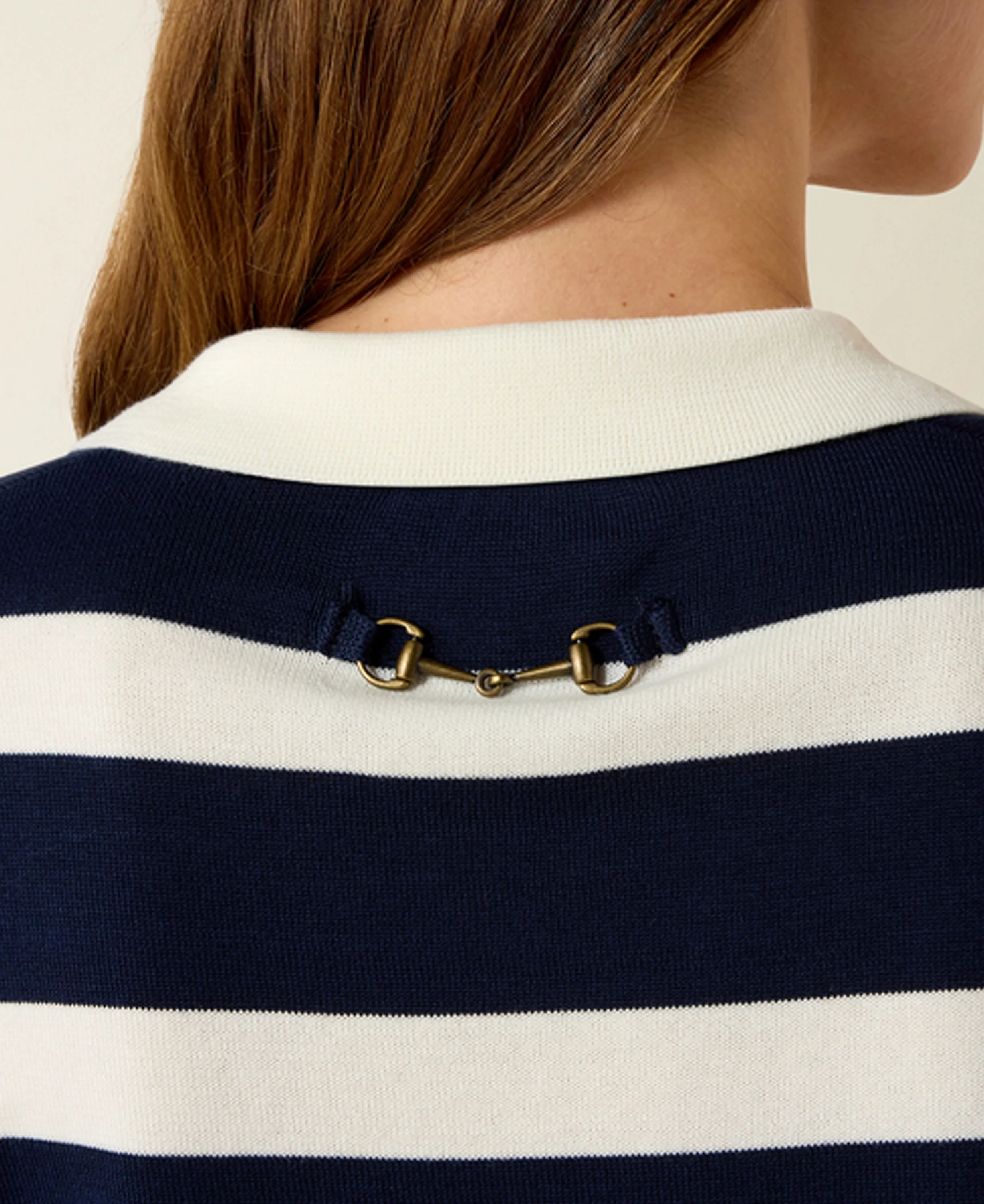 Langsett Sweater - Navy Stripe - Image 3