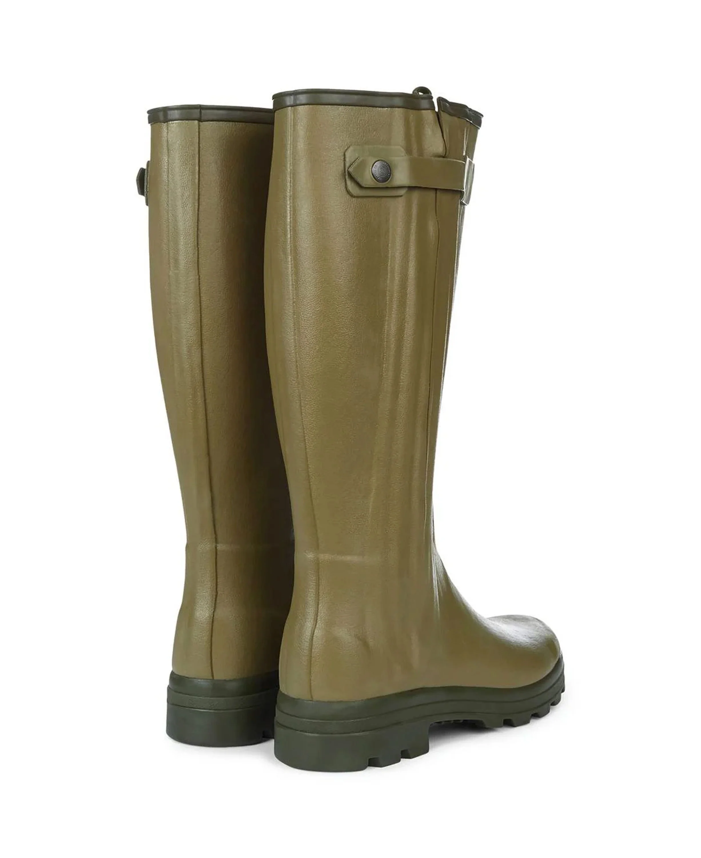 Chasseur Cuir Wellington Boots - Vert Vierzon - Image 3