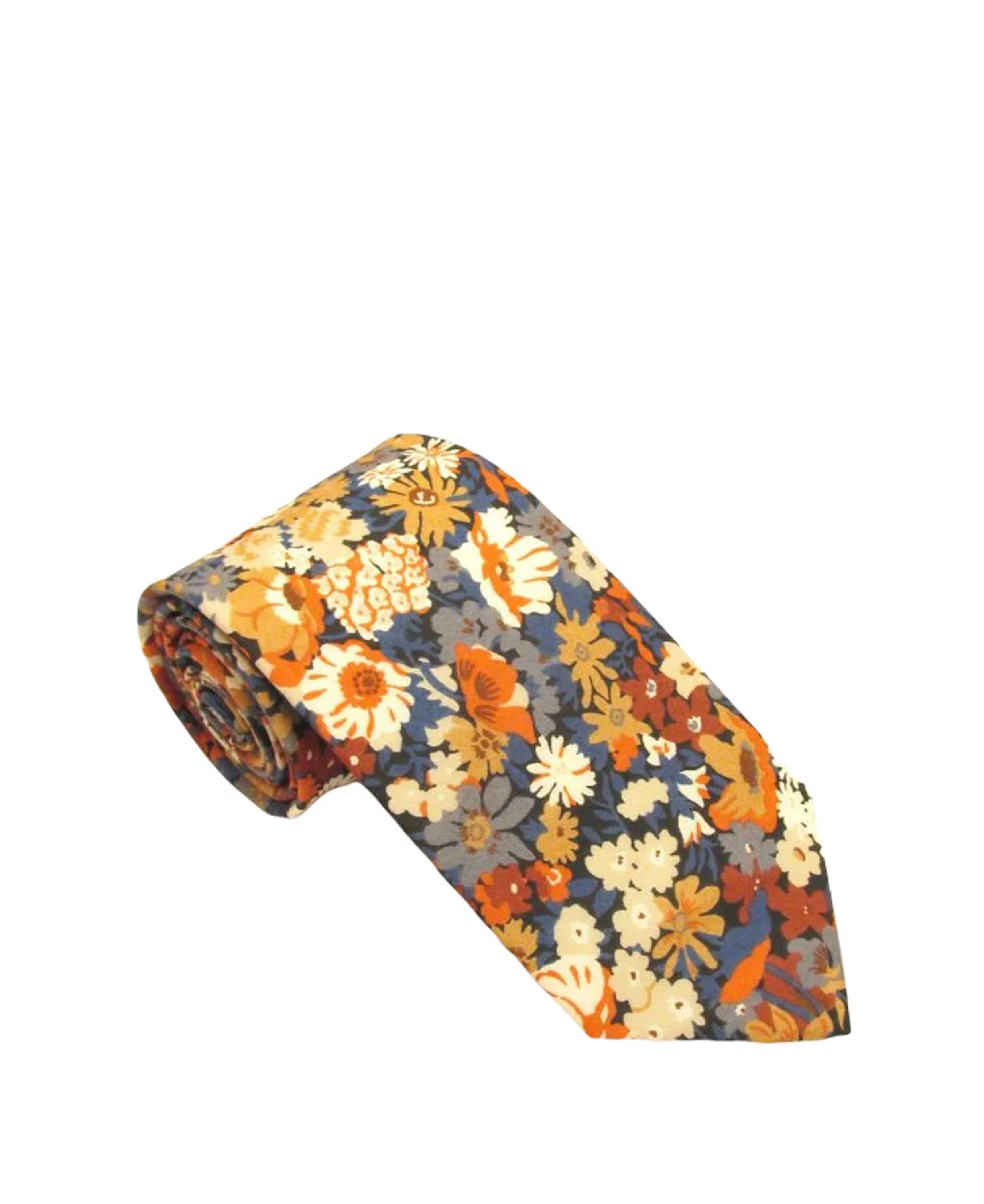 Liberty Cotton Tie - Thorpe Orange